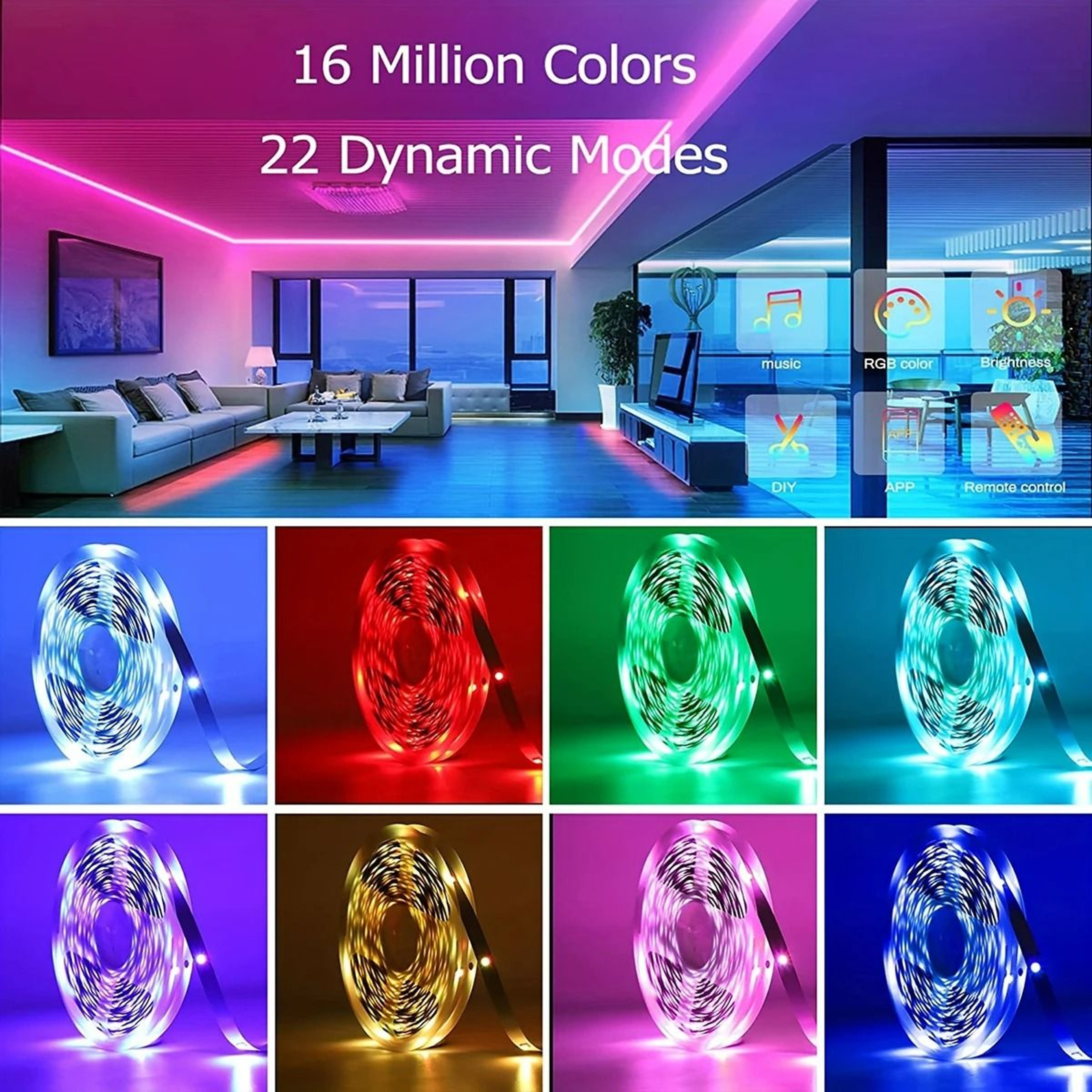 RhythmGlow RGB Room Lights 2