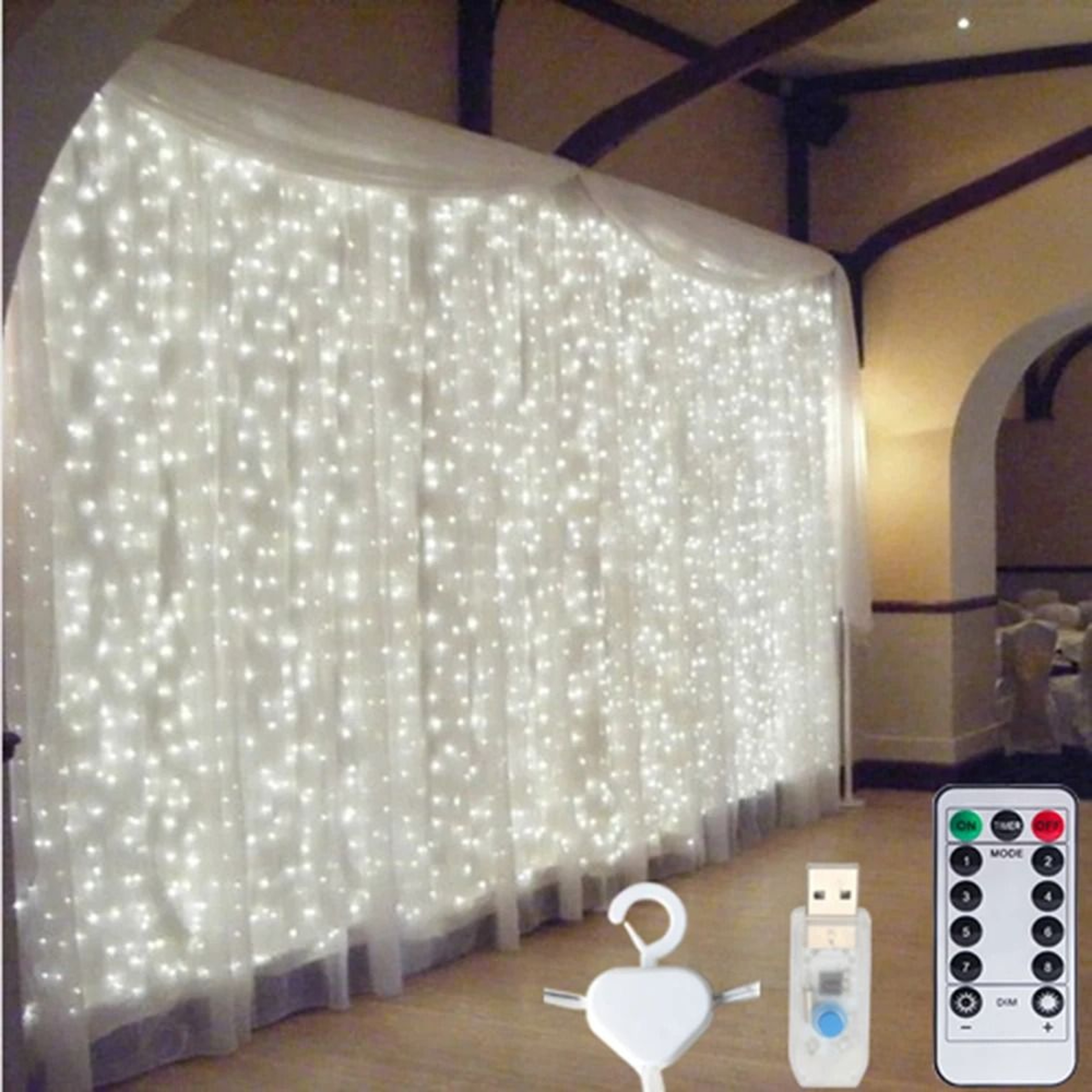DreamCascade USB Curtain Lights 0