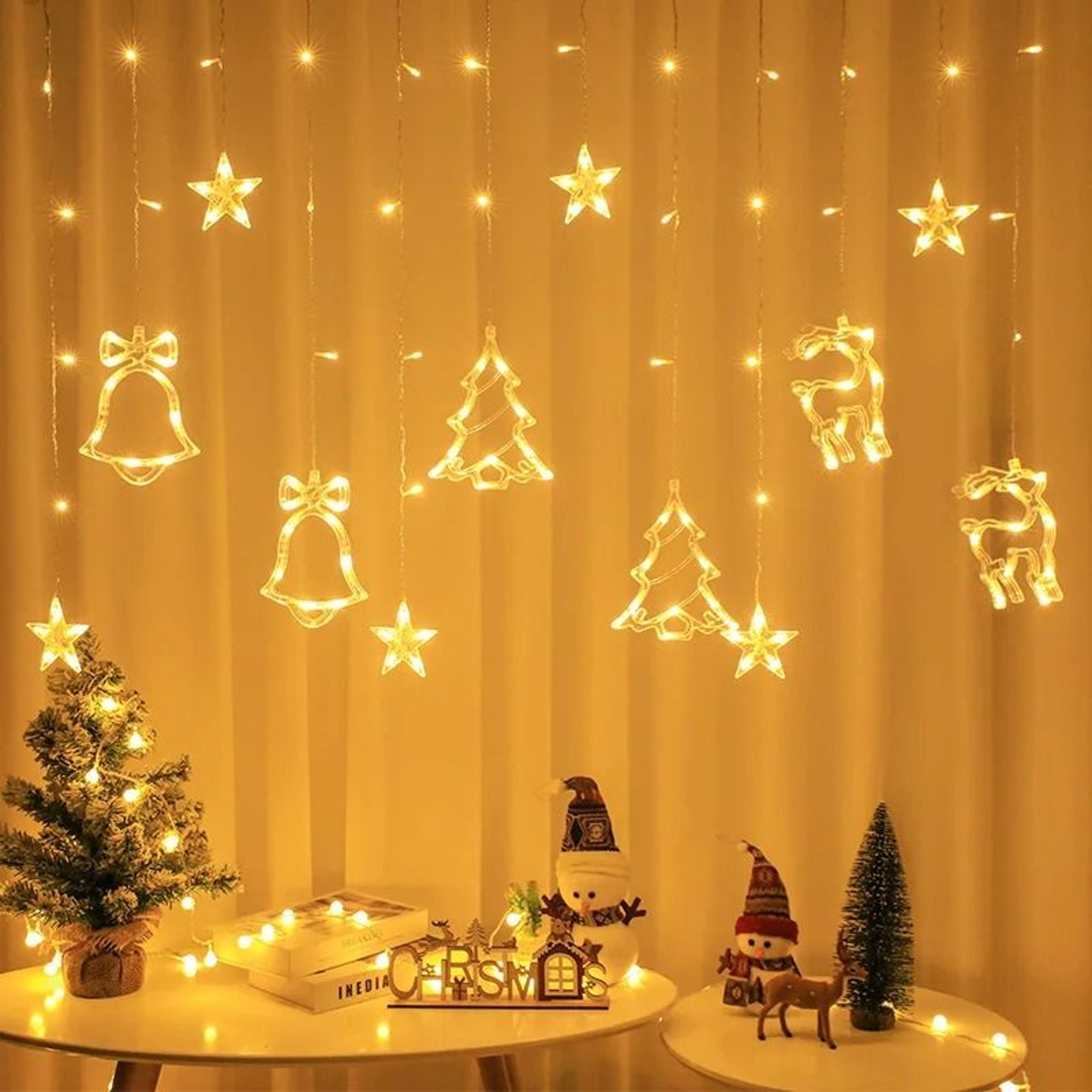 FestiveFalls Fairy Curtain Lights 0