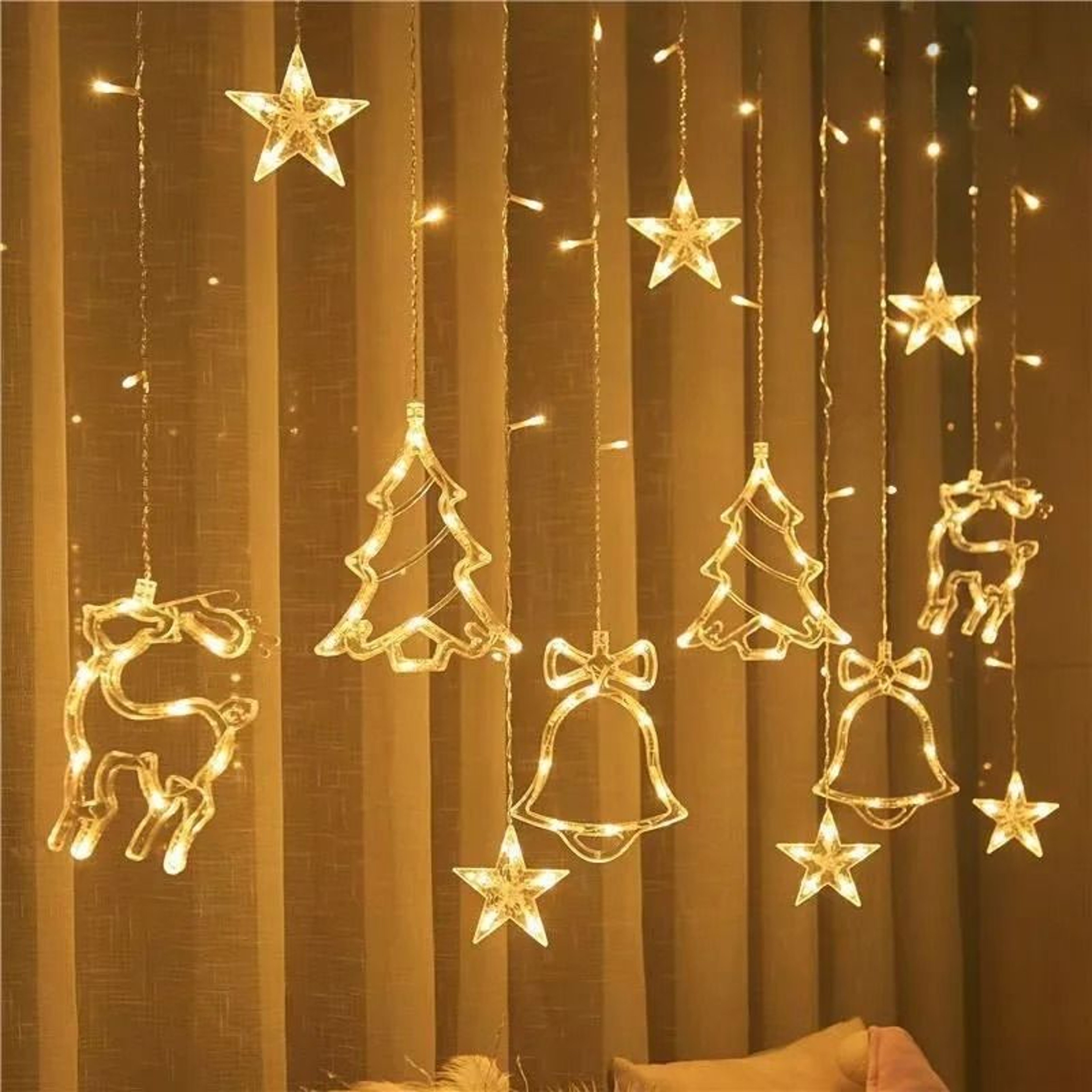 FestiveFalls Fairy Curtain Lights 3