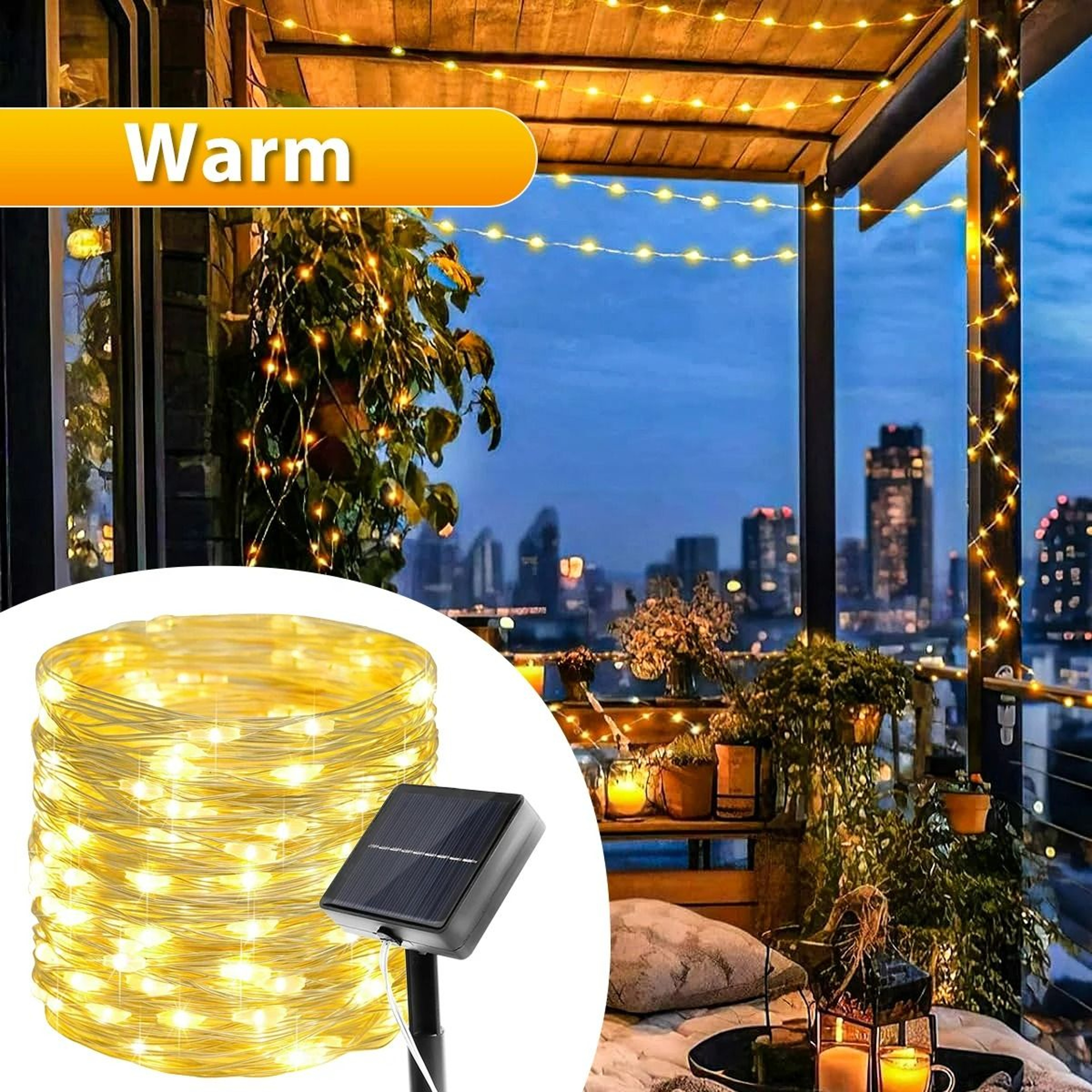 DuskPearl Solar Fairy Lights 7