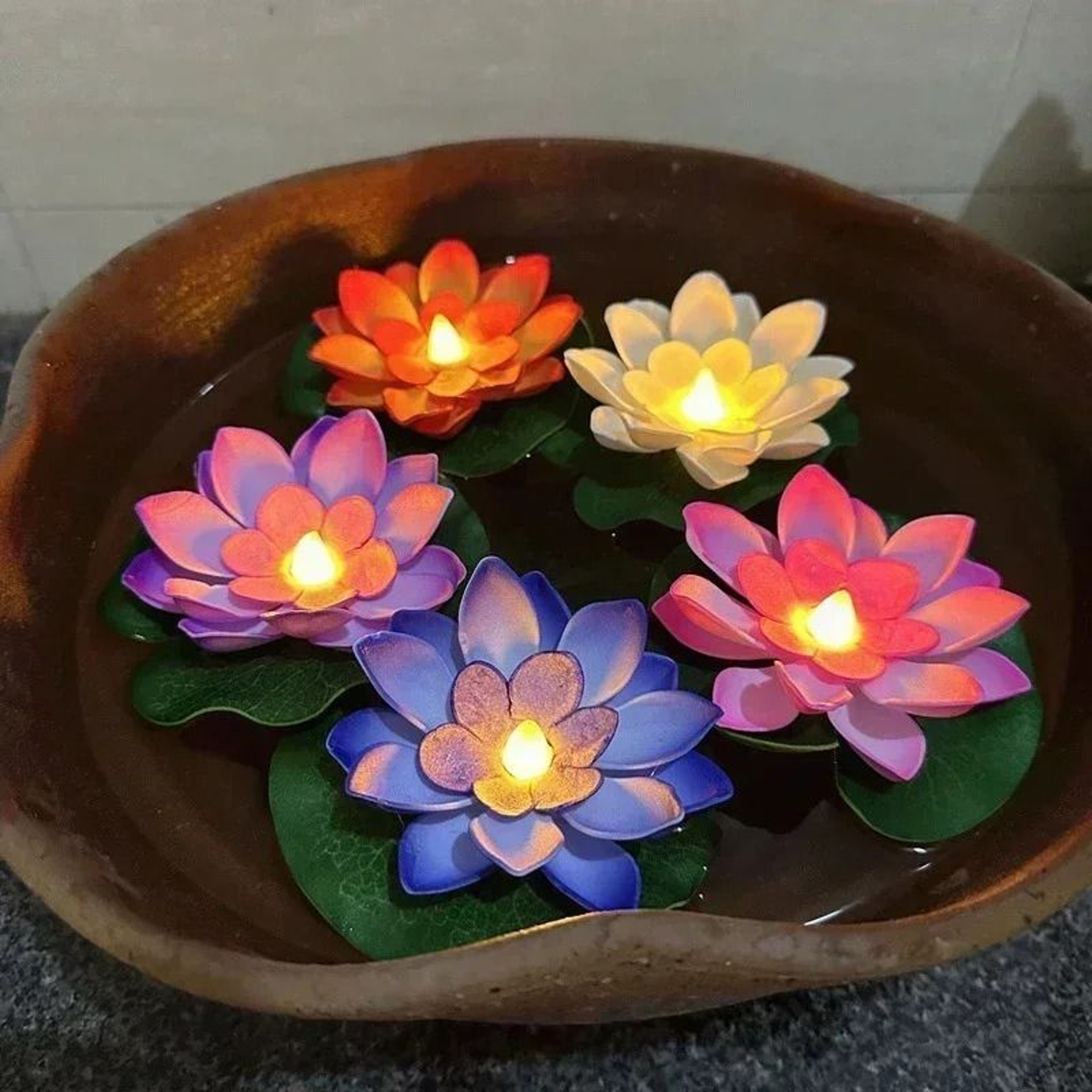 AquaBloom Floating Lotus Lights 0
