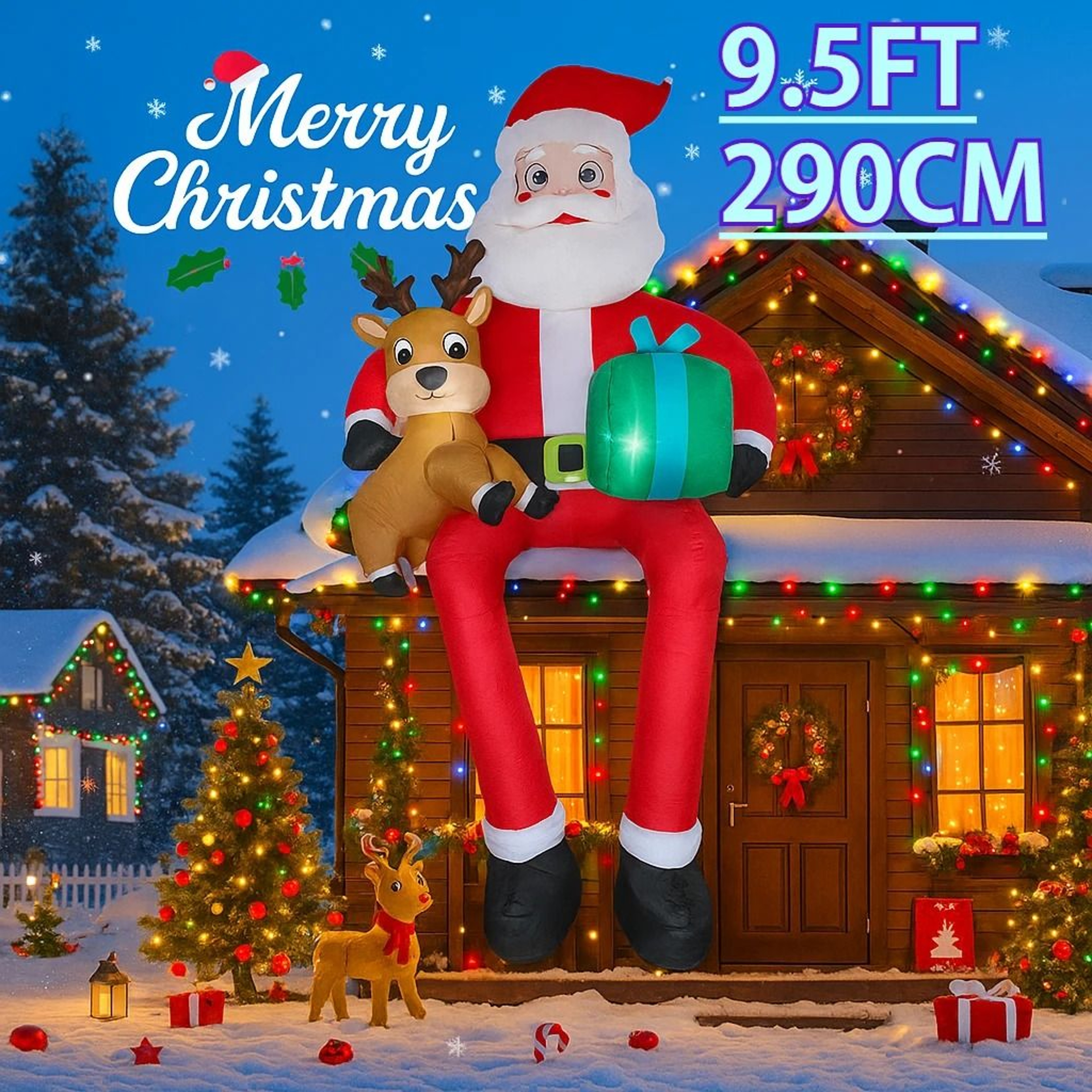 JollyRide Santa Yard Inflatable 0
