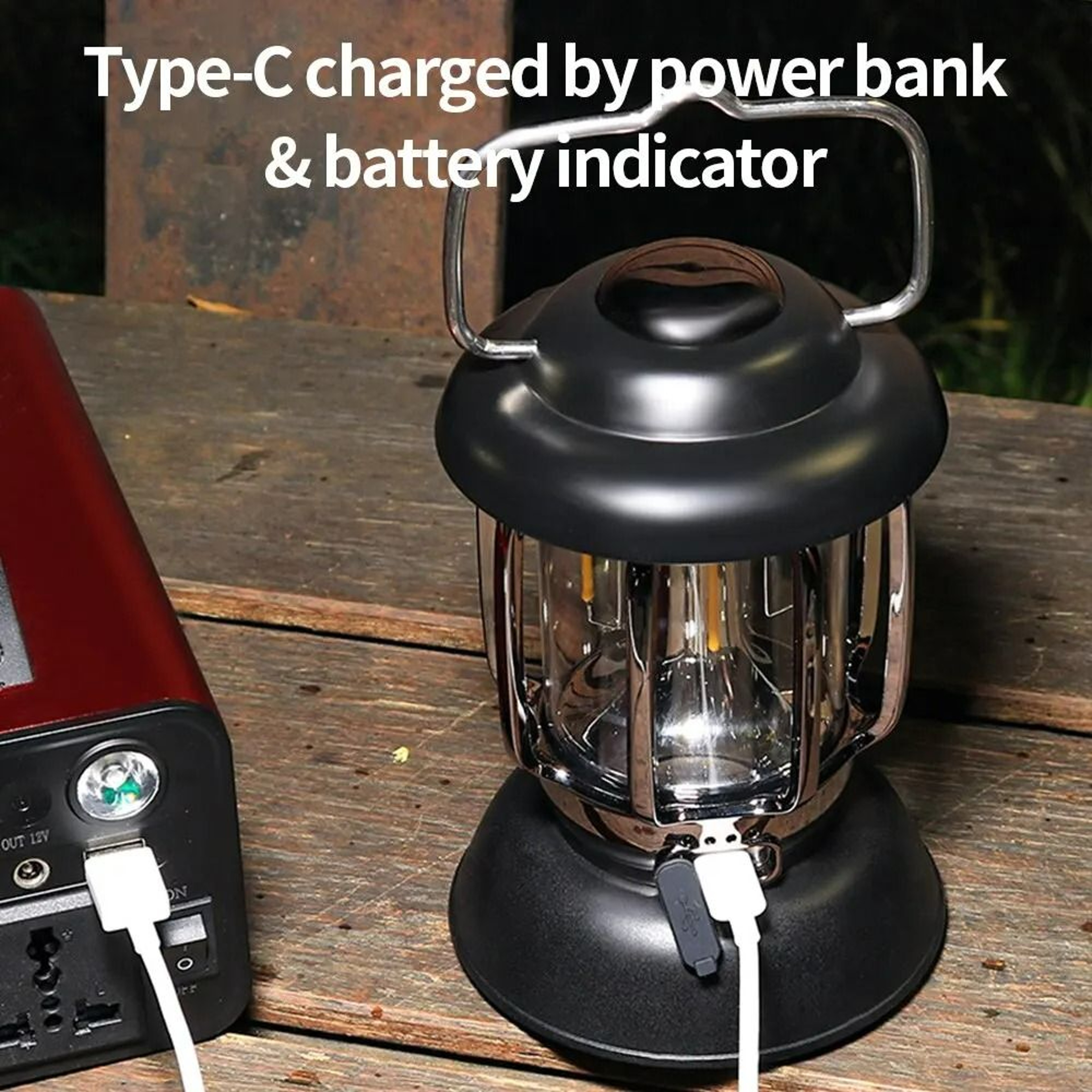 Trailhaven Rechargeable Retro Lantern 4