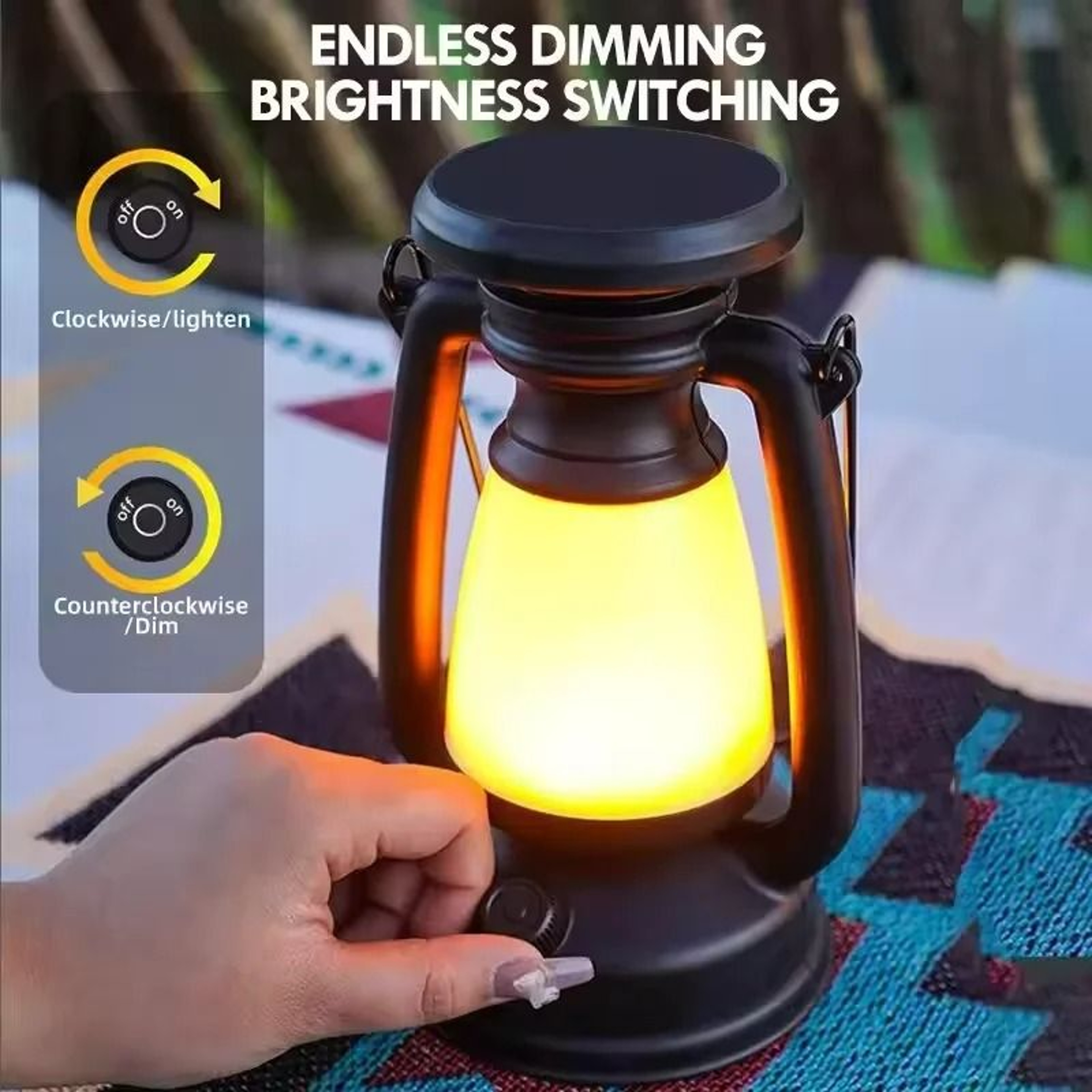Saddlewick Retro Table Lantern 0