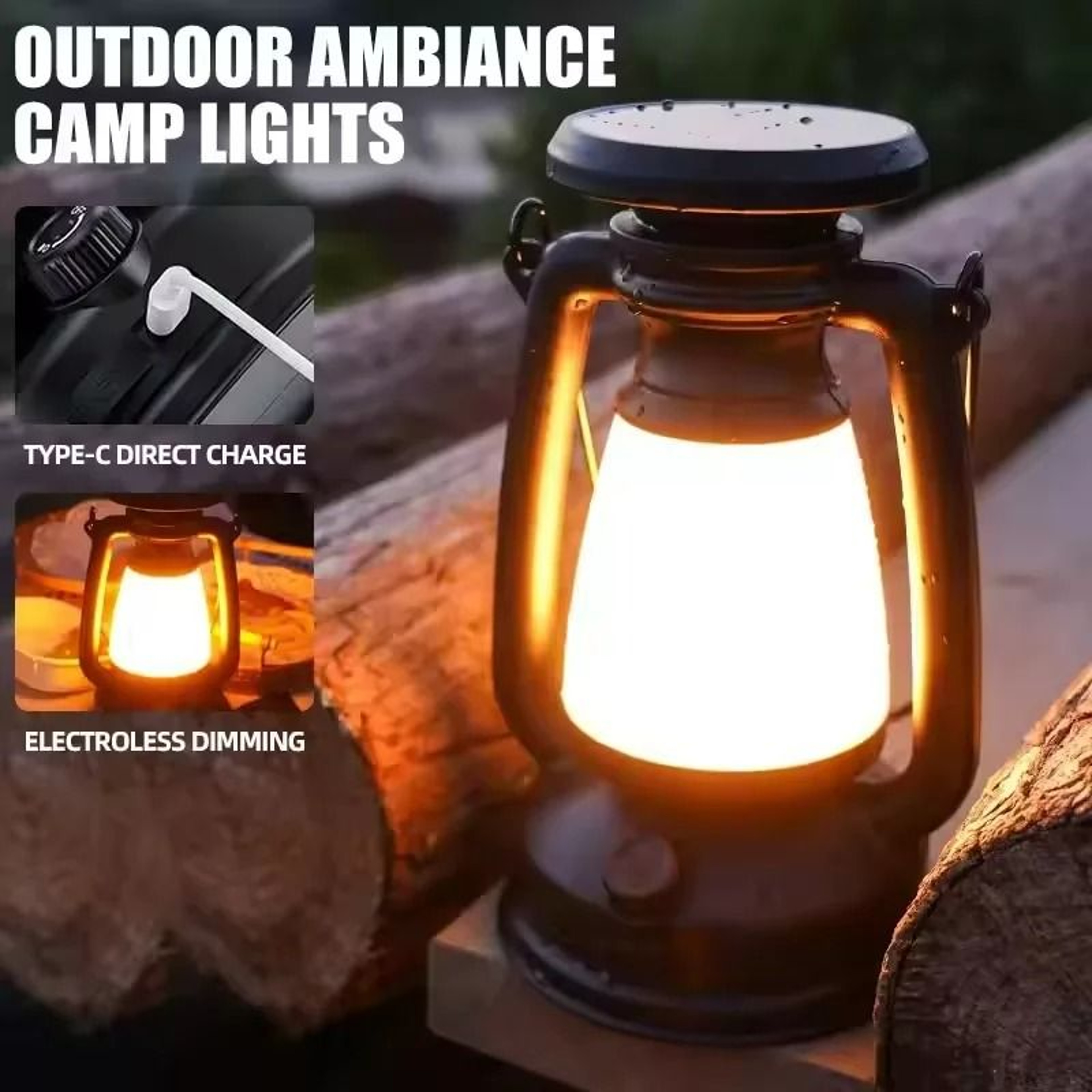 Saddlewick Retro Table Lantern 3