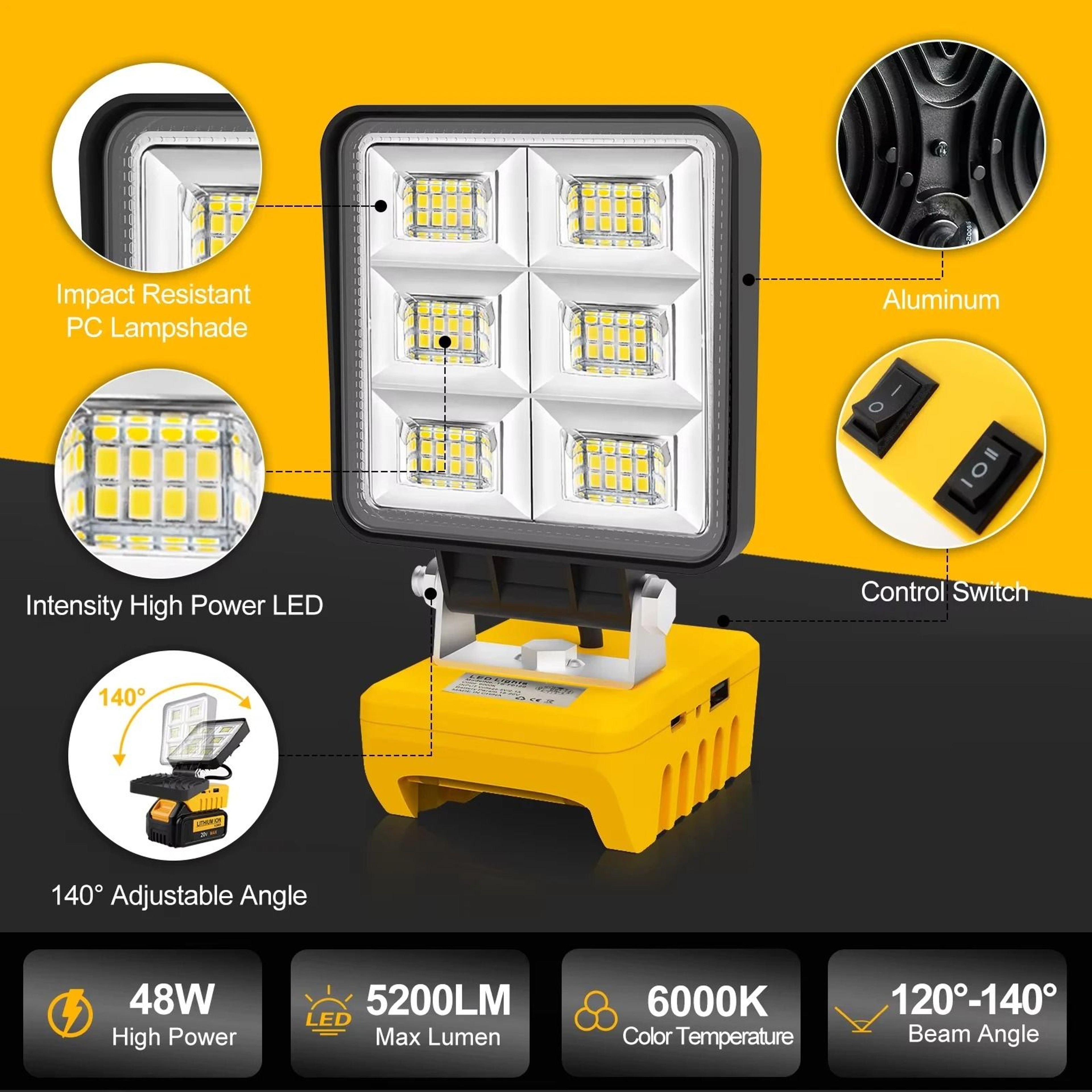 ProPivot Cordless LED Floodlight 1