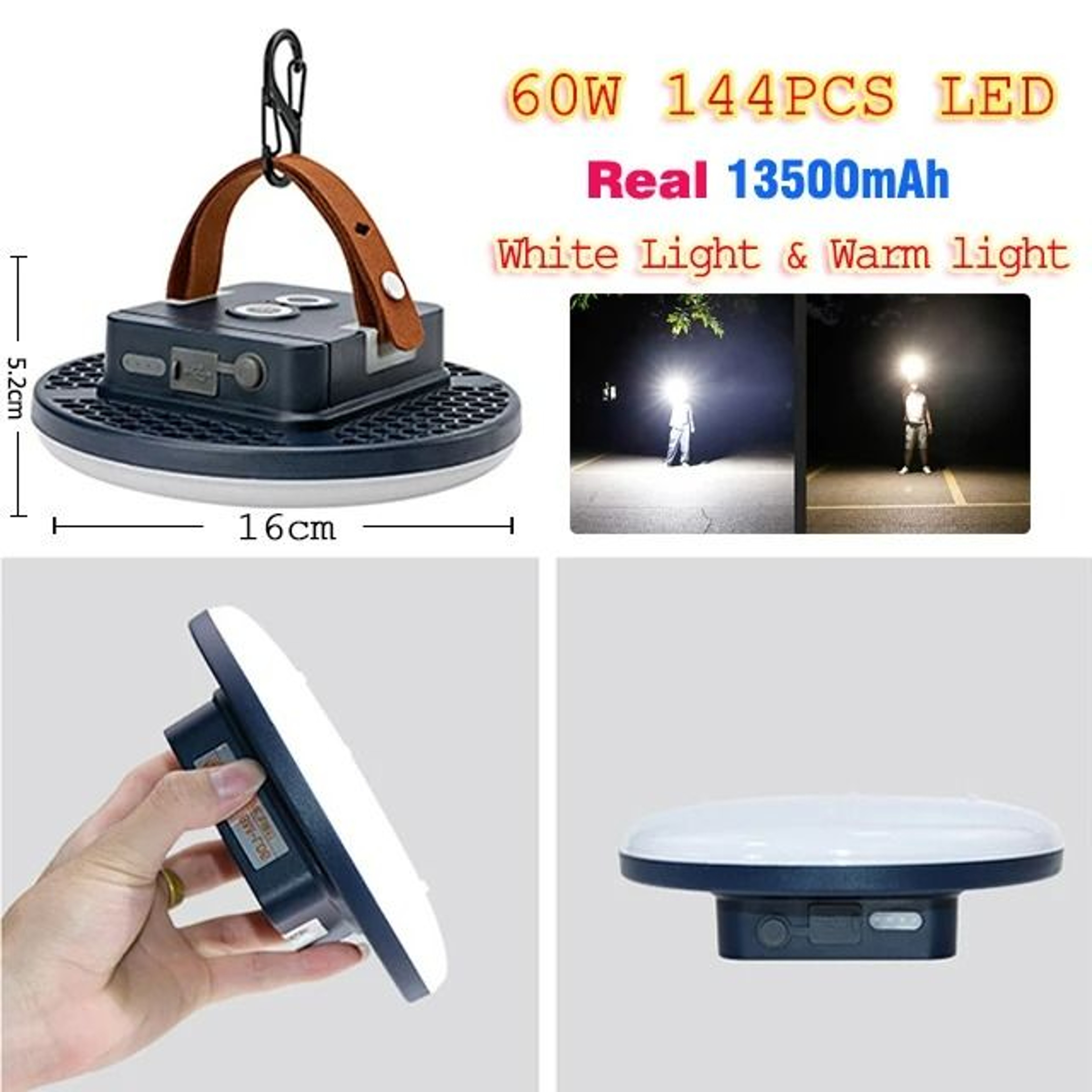 RuggedRay Magnetic Camping Light 8