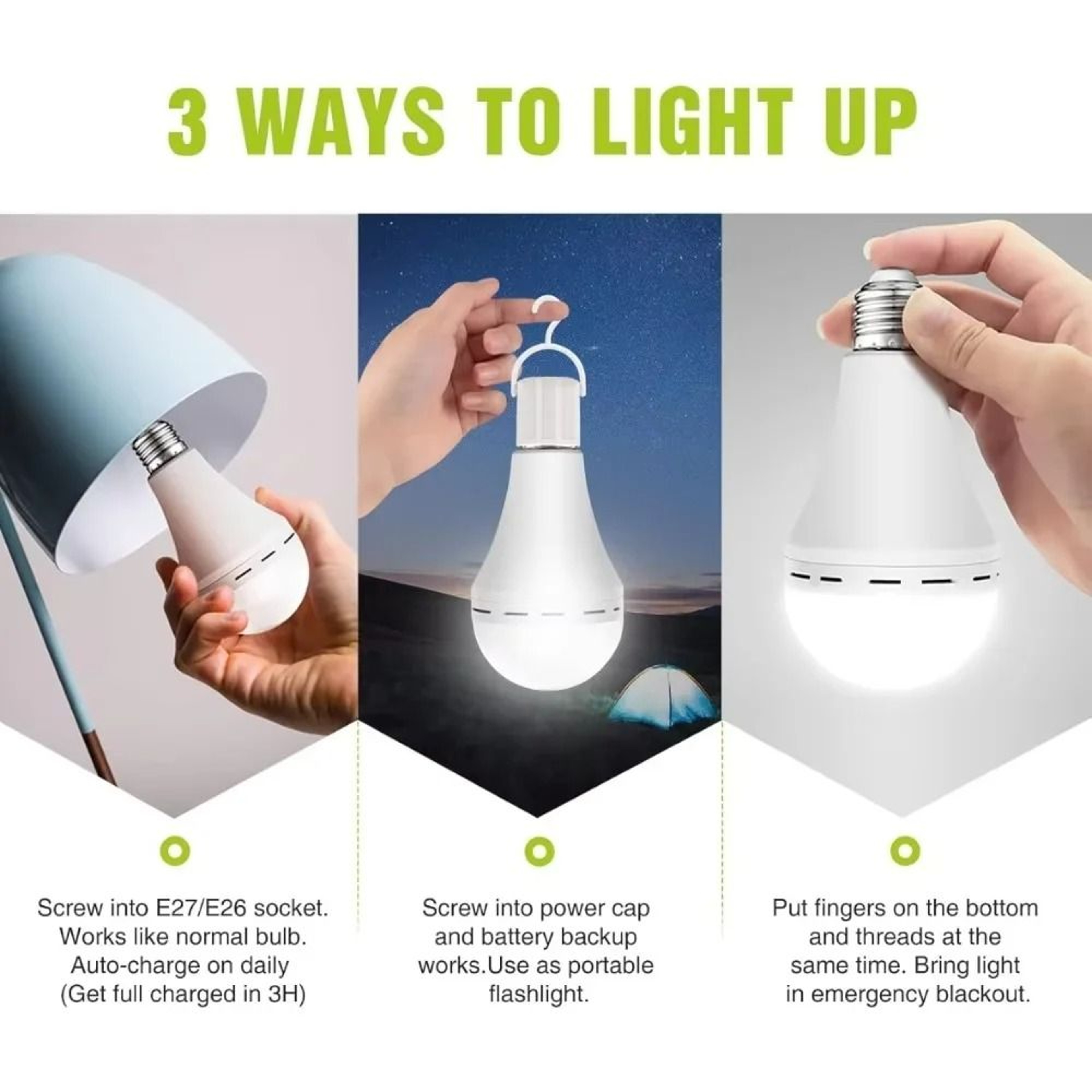 Luminest Automatic Backup Light Bulb 1
