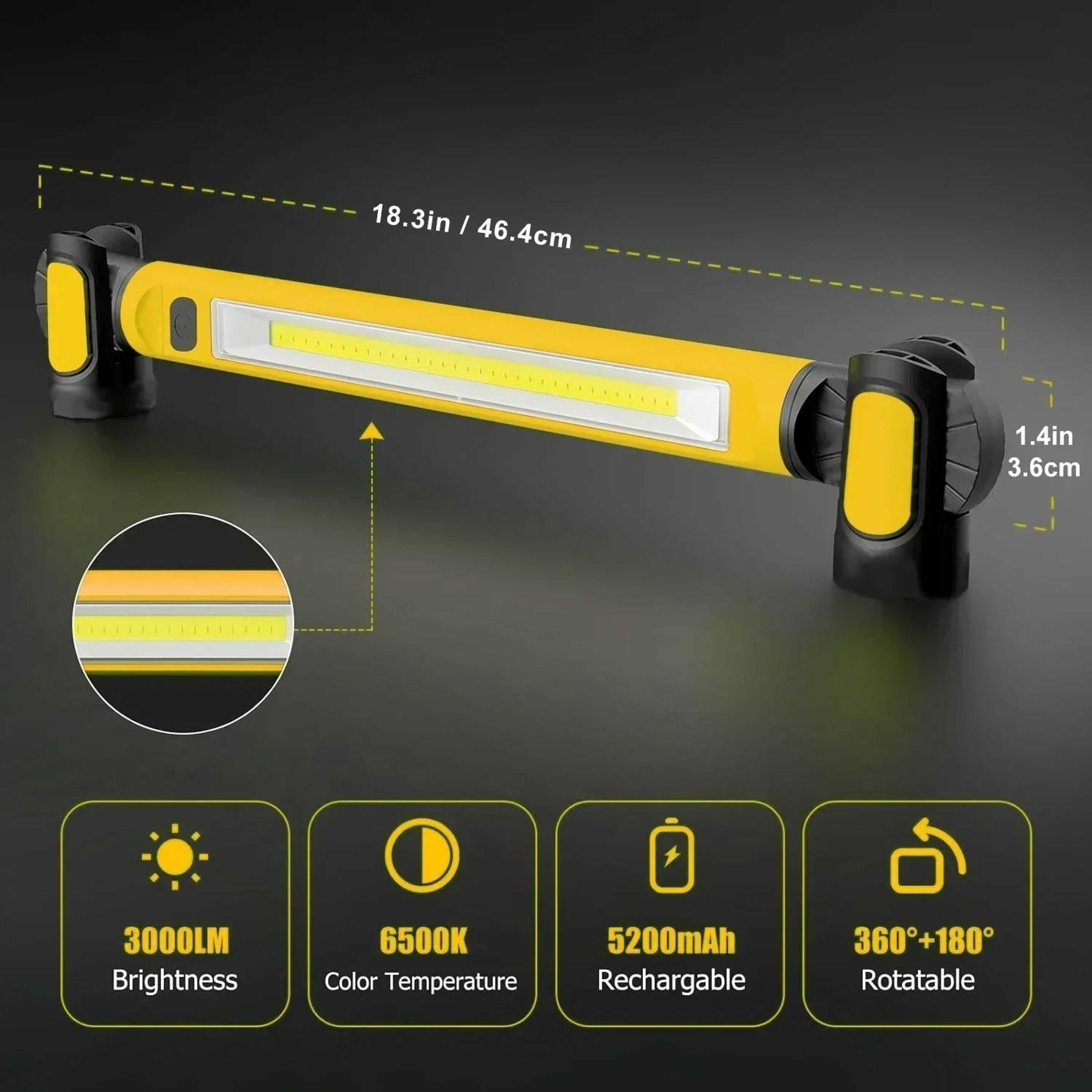 Magnera Rechargeable Underhood Work Light 4