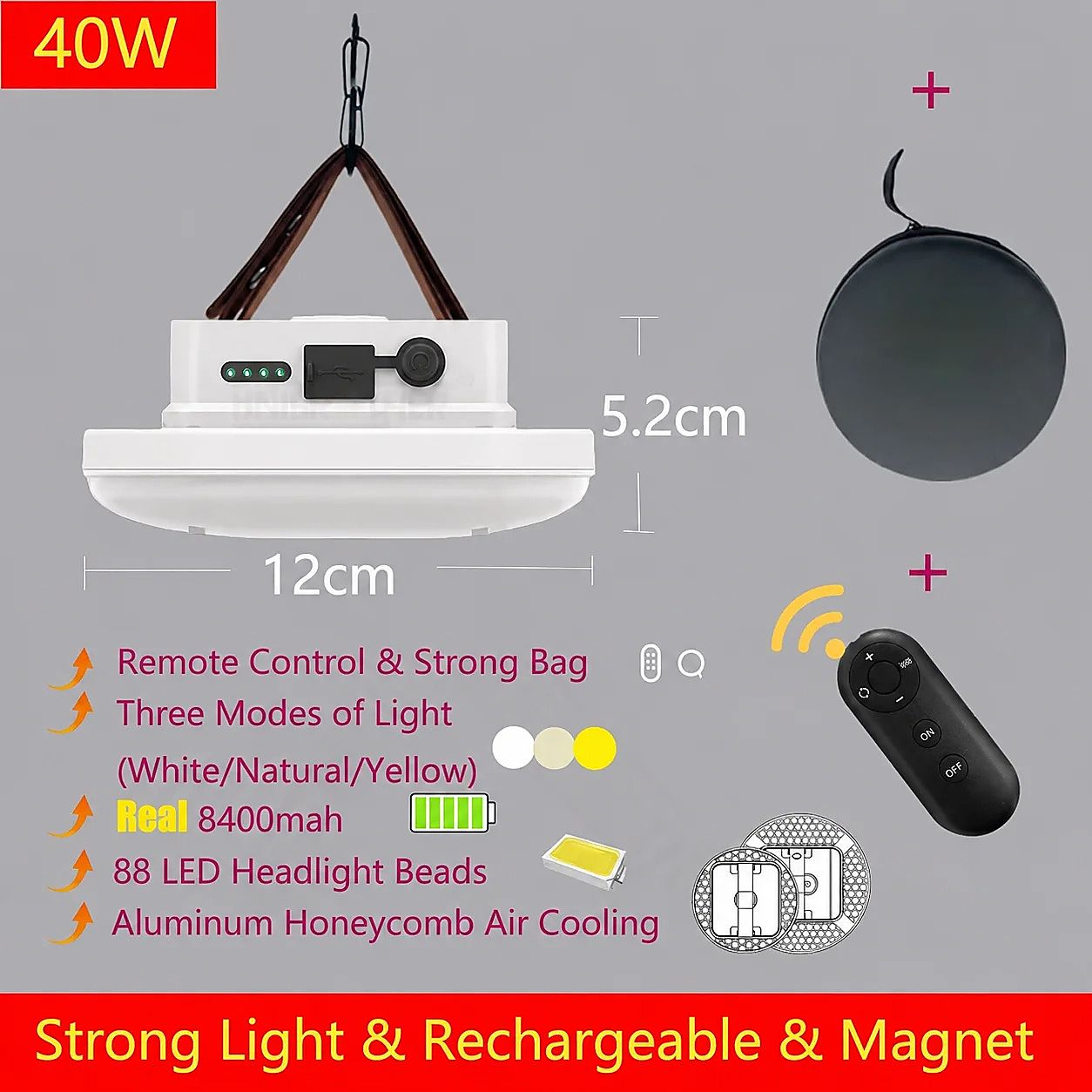 Radiquest Remote Magnetic Lantern 10