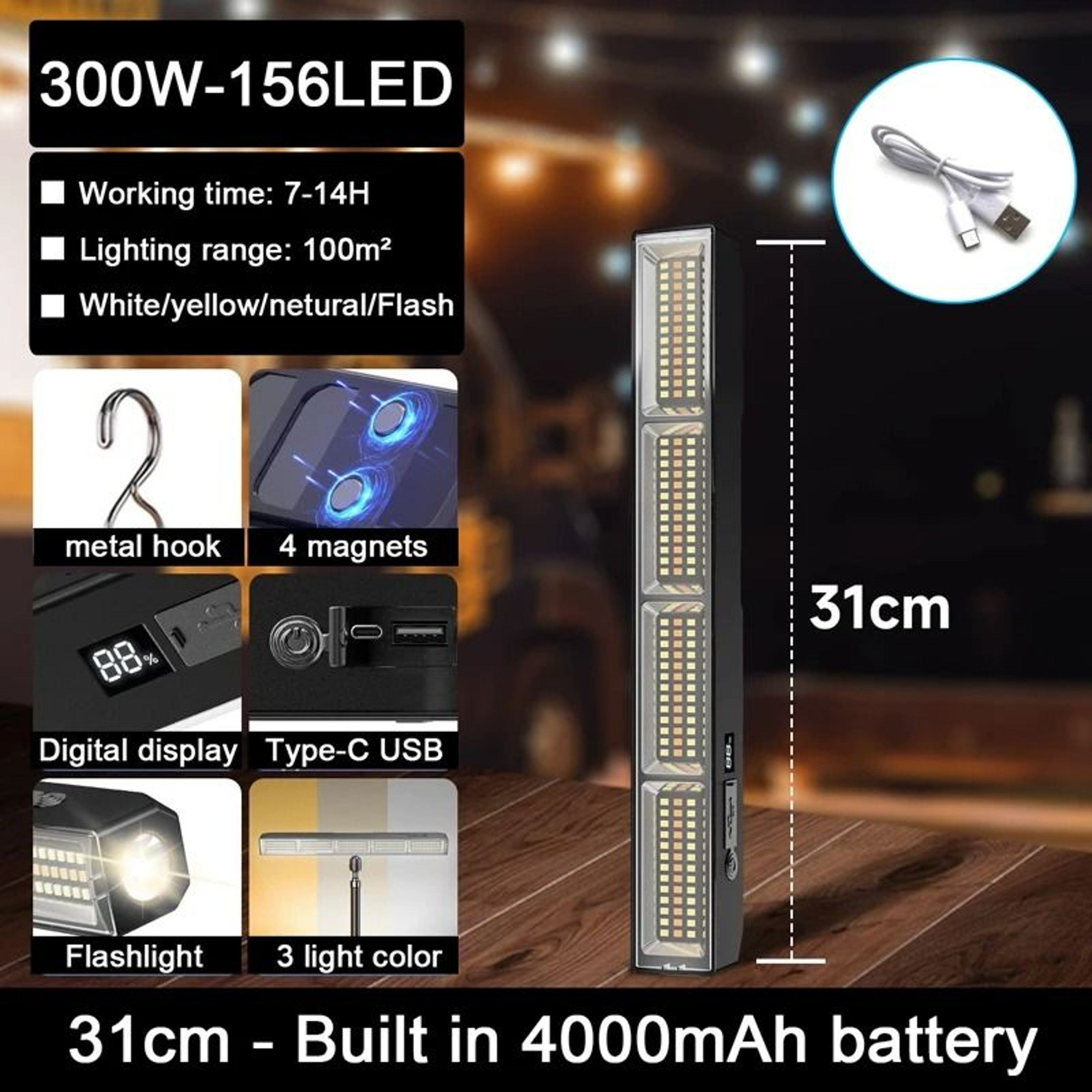 Lumetrix Magnetic LED Light Bar 9