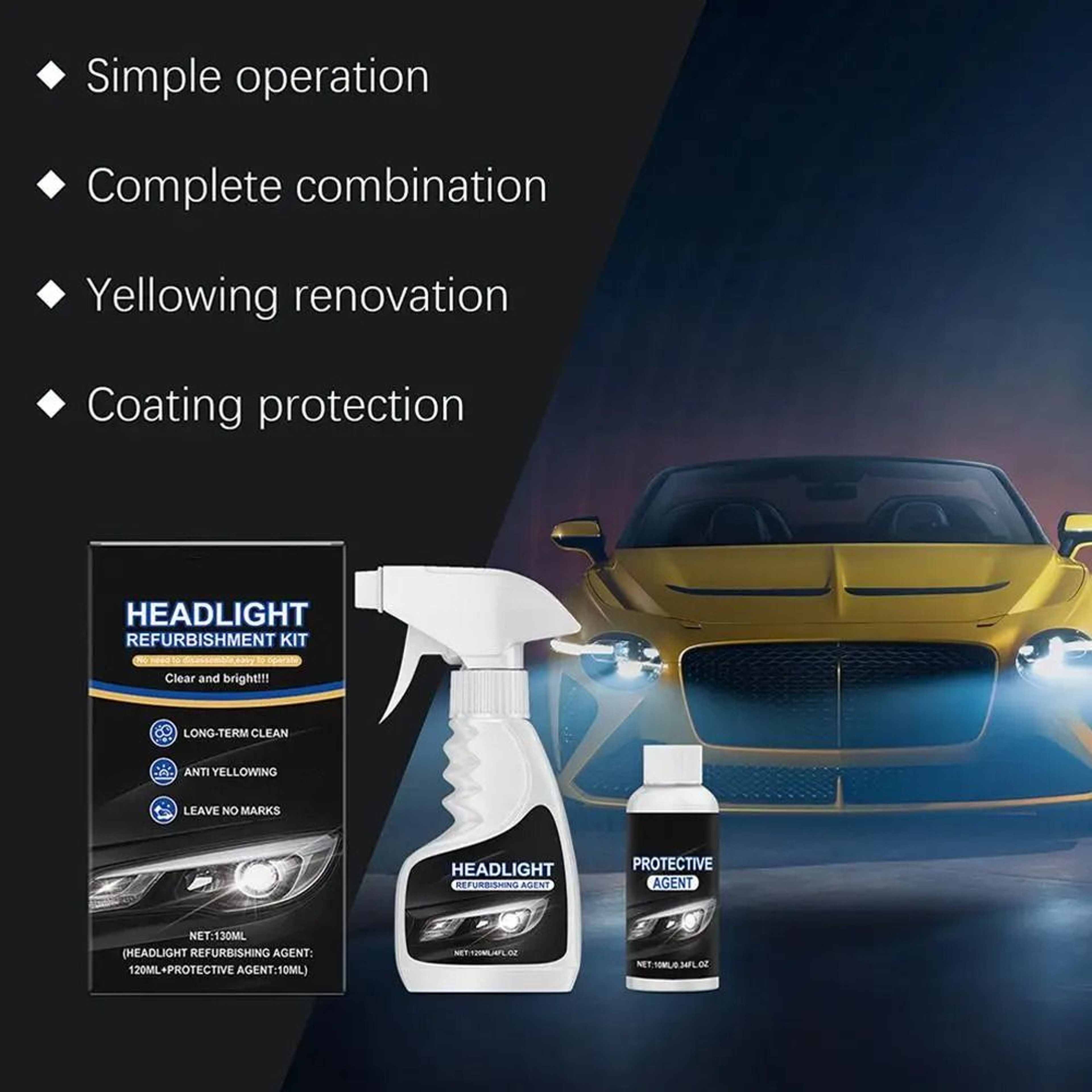 ClearBeam Headlight Renewal Kit 0