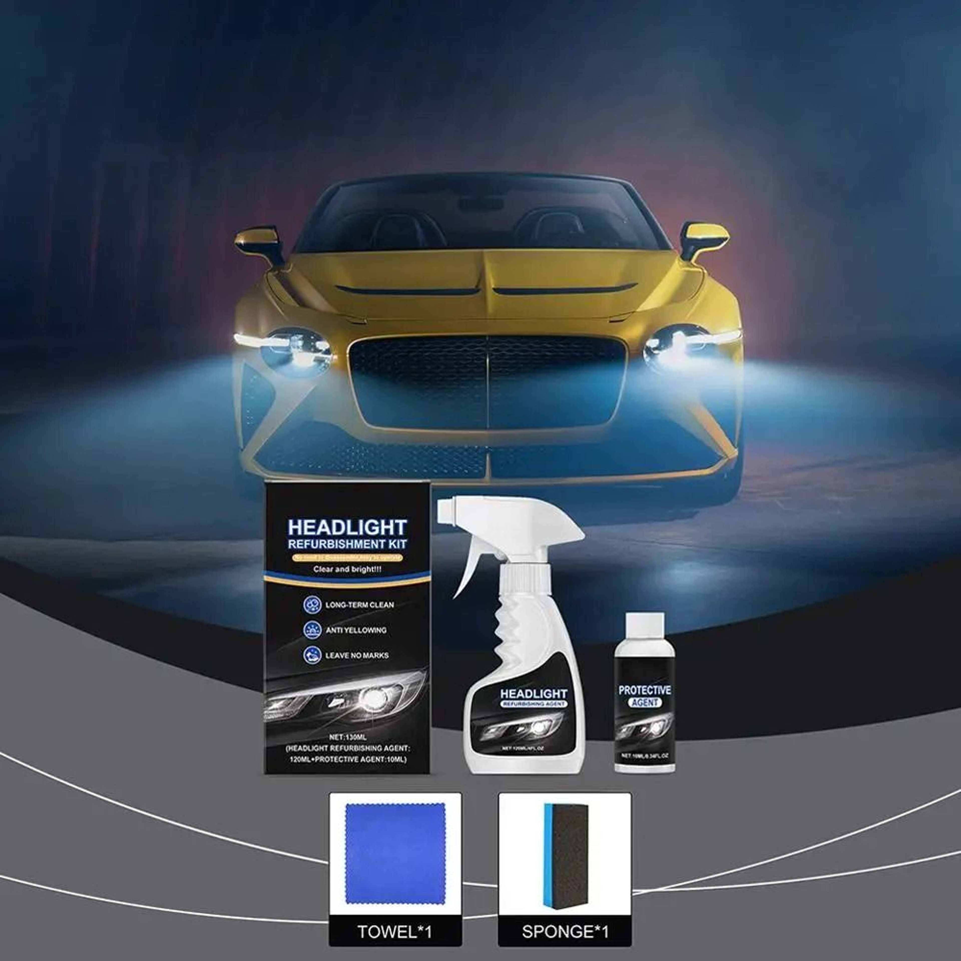 ClearBeam Headlight Renewal Kit 1