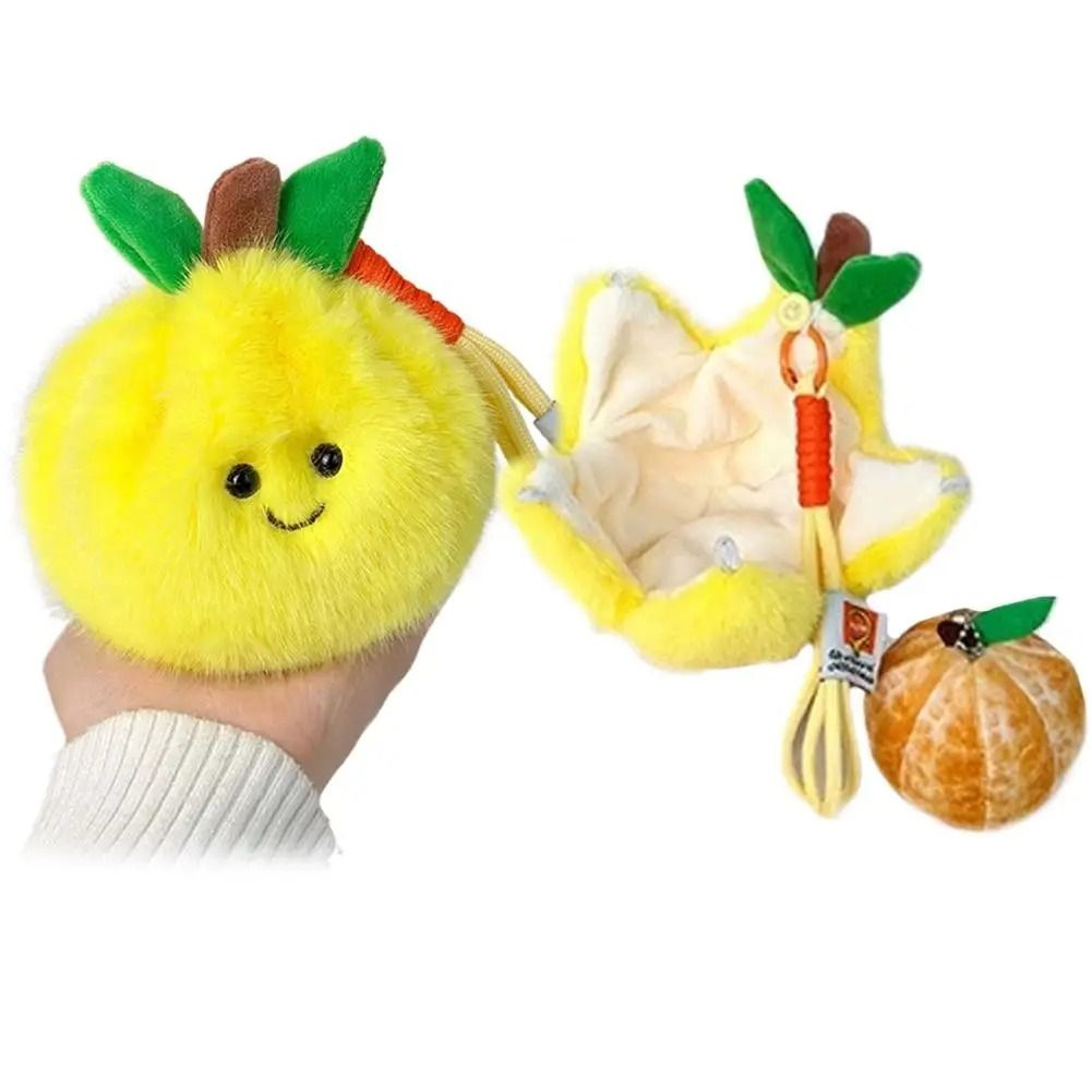 PeelPop Orange Plush Keychain 8