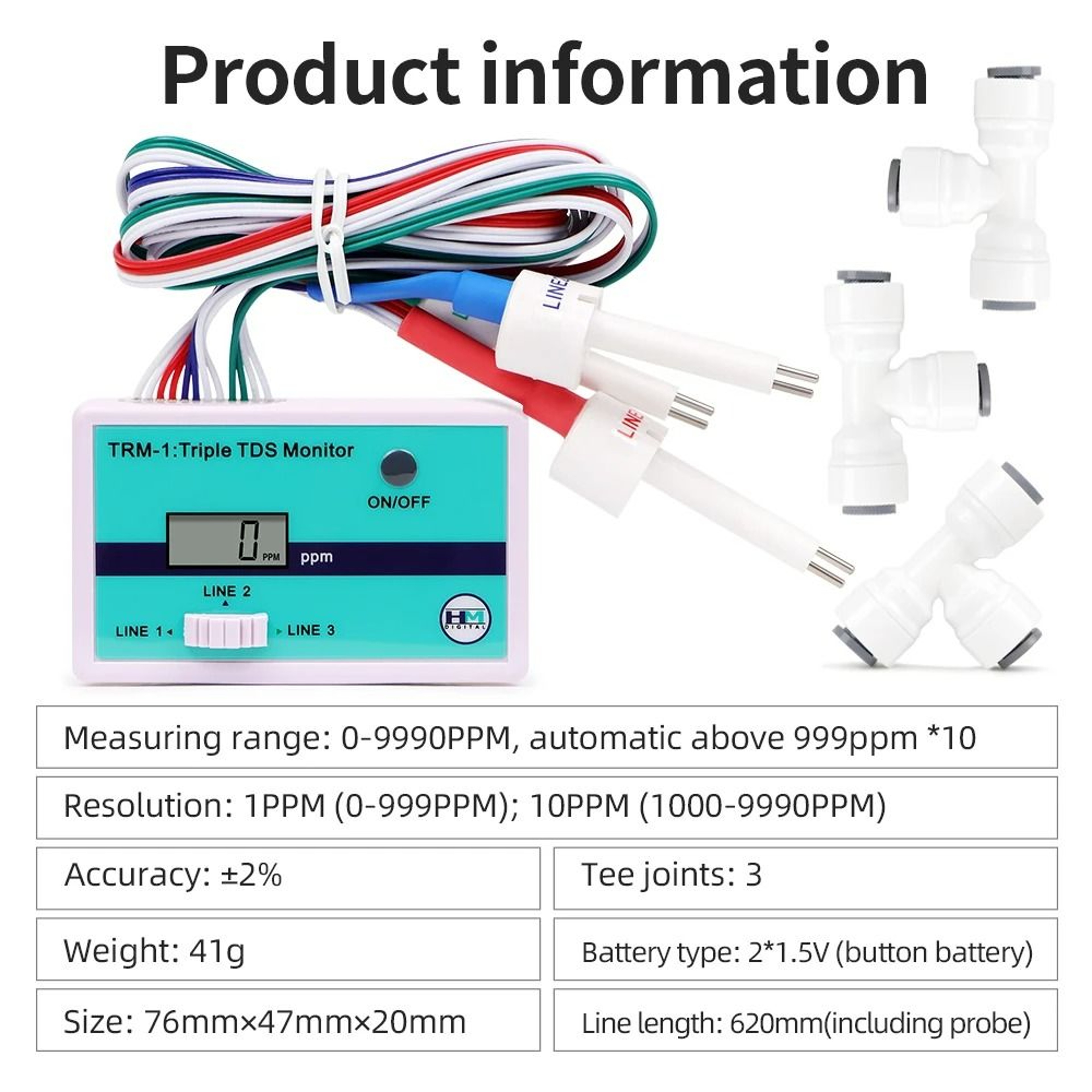 PureTrack Digital TDS Monitor 6