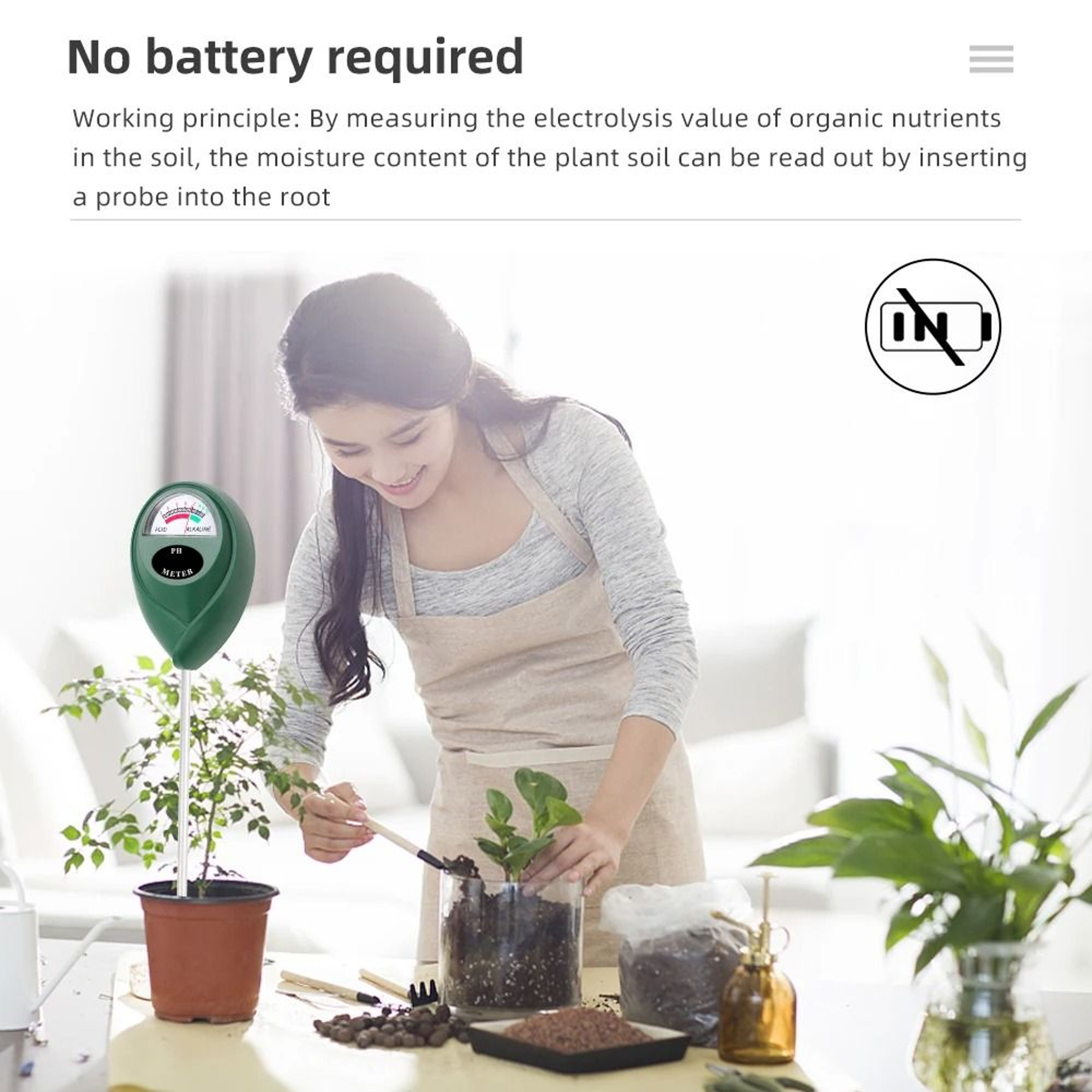 PlantCare Soil PH Moisture Tester 3