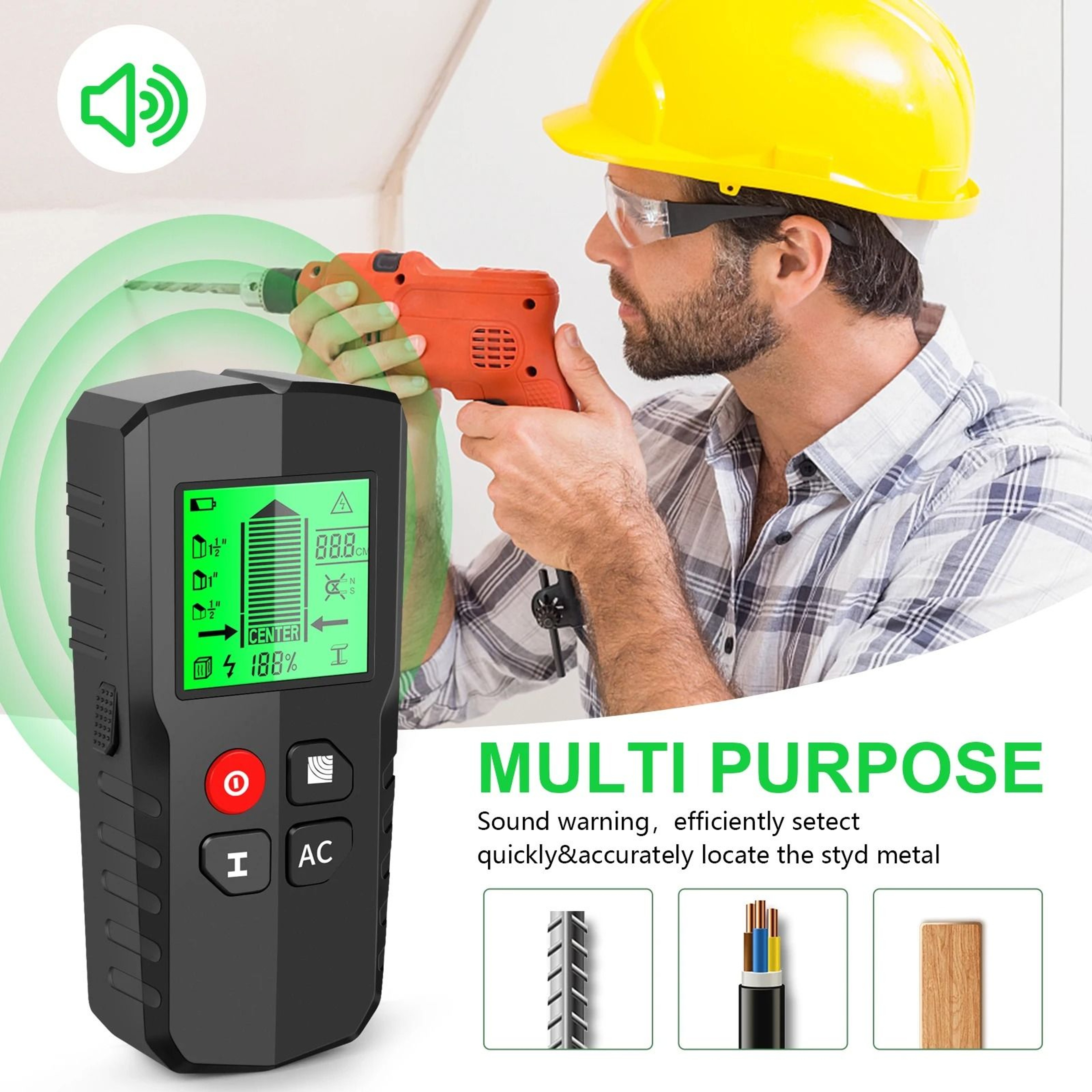 WallSense 5in1 Stud Scanner 3