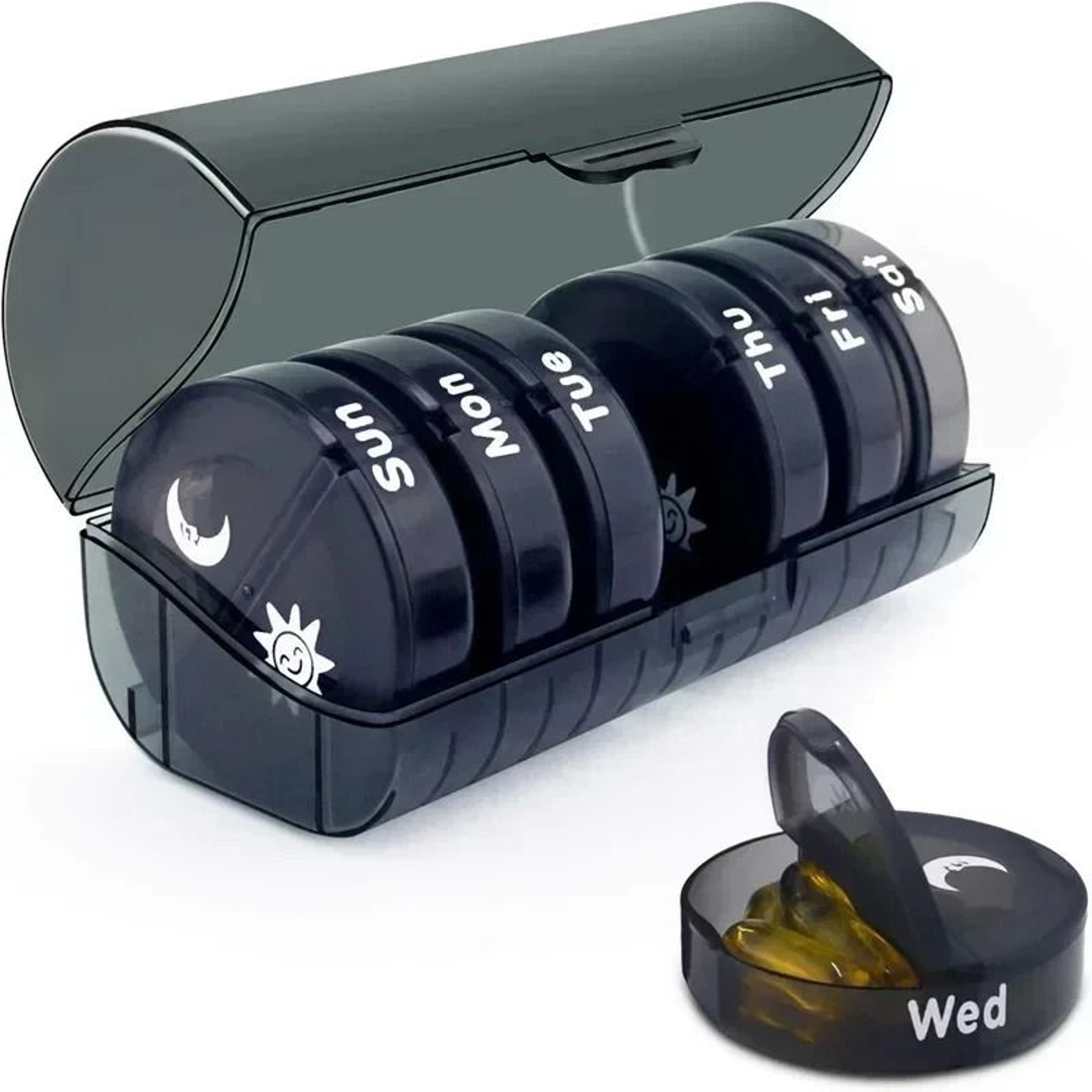 WeekEase 14 Grid Pill Organizer 10