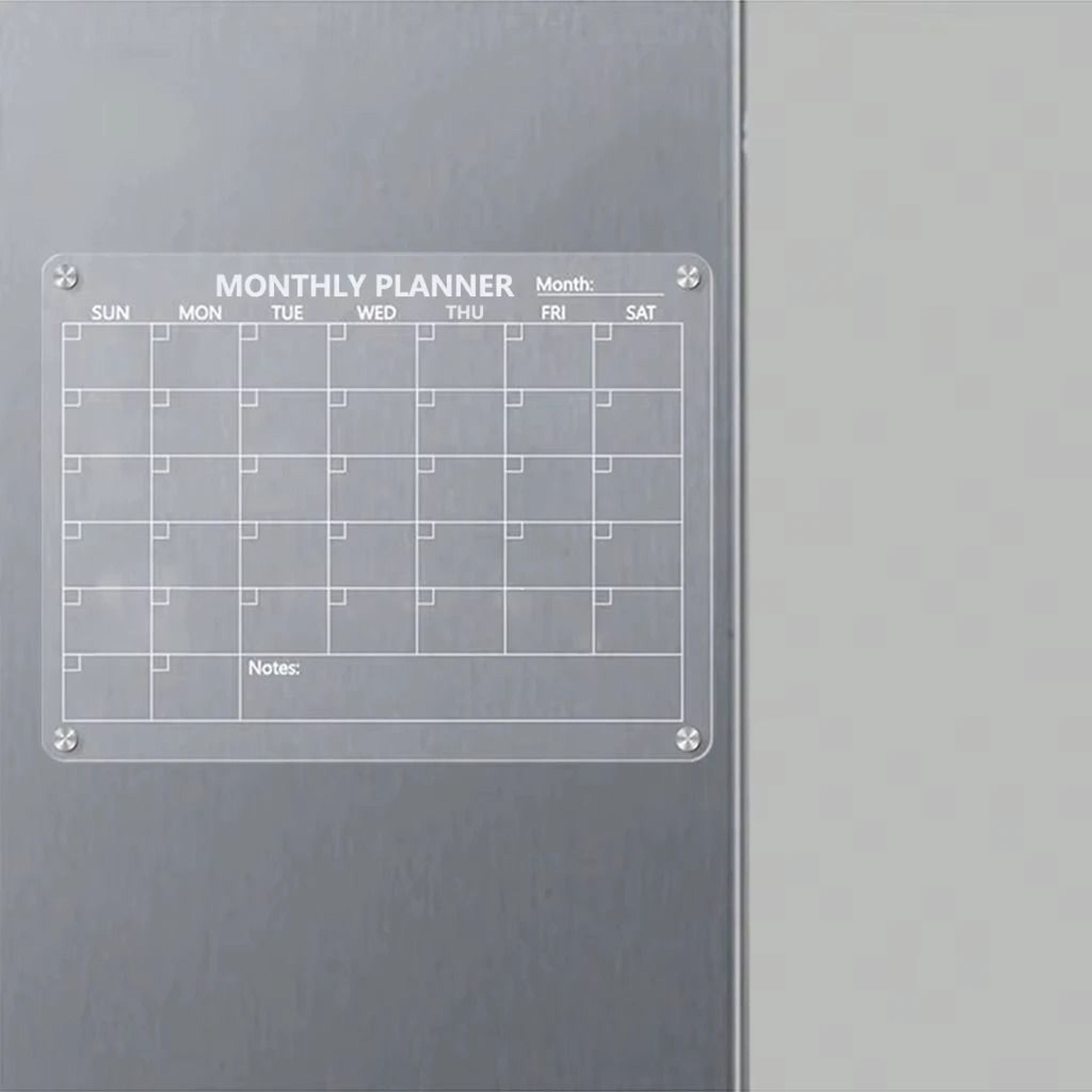 ClearPlan Magnetic Fridge Calendar 5