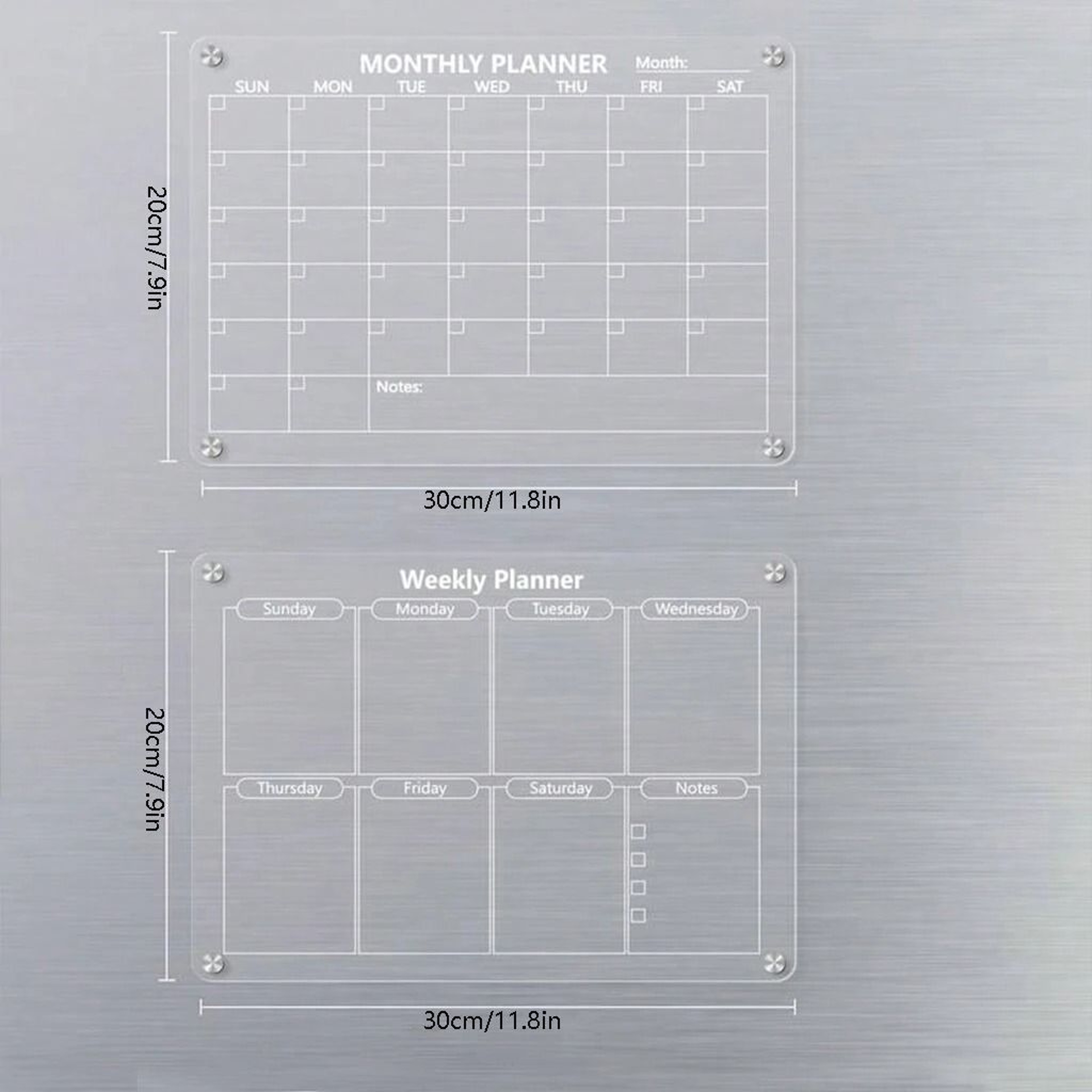 ClearPlan Magnetic Fridge Calendar 9
