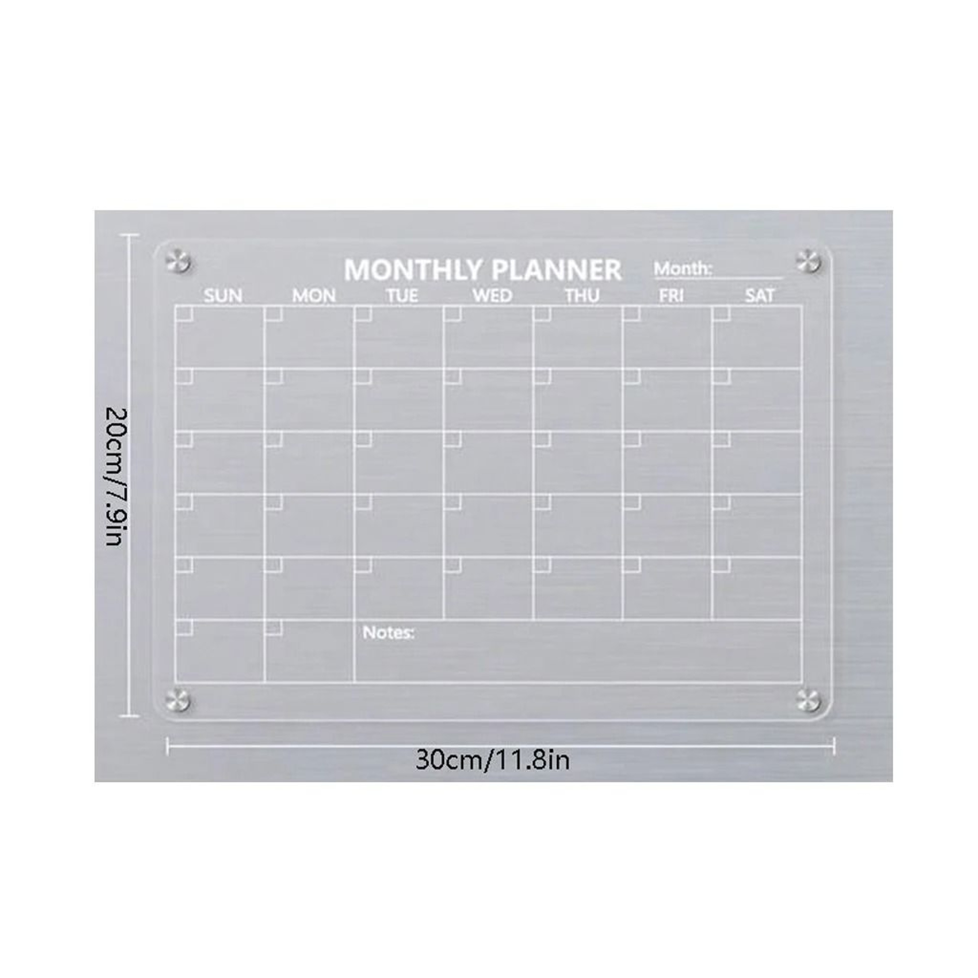 ClearPlan Magnetic Fridge Calendar 11