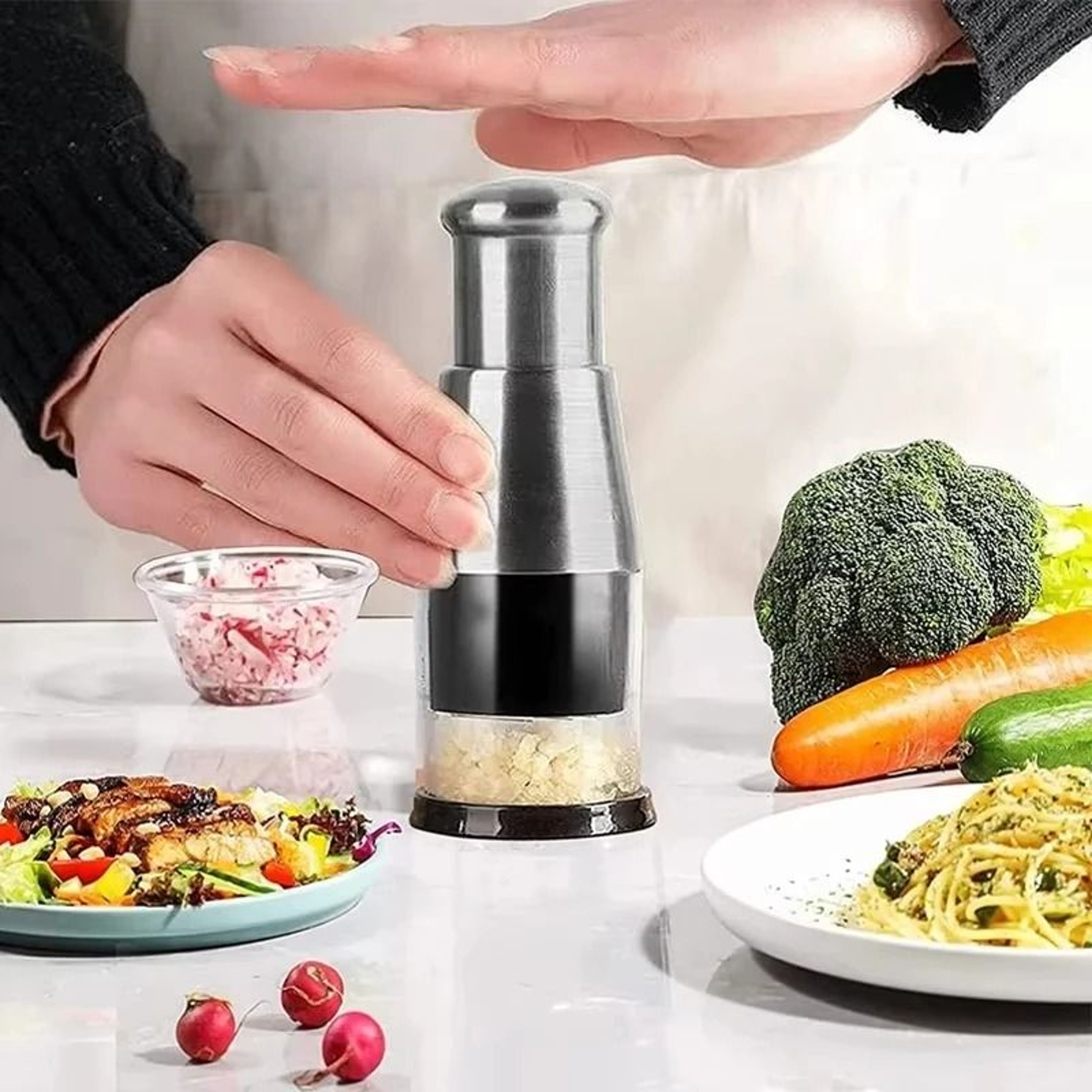 PressChop Manual Food Chopper 0