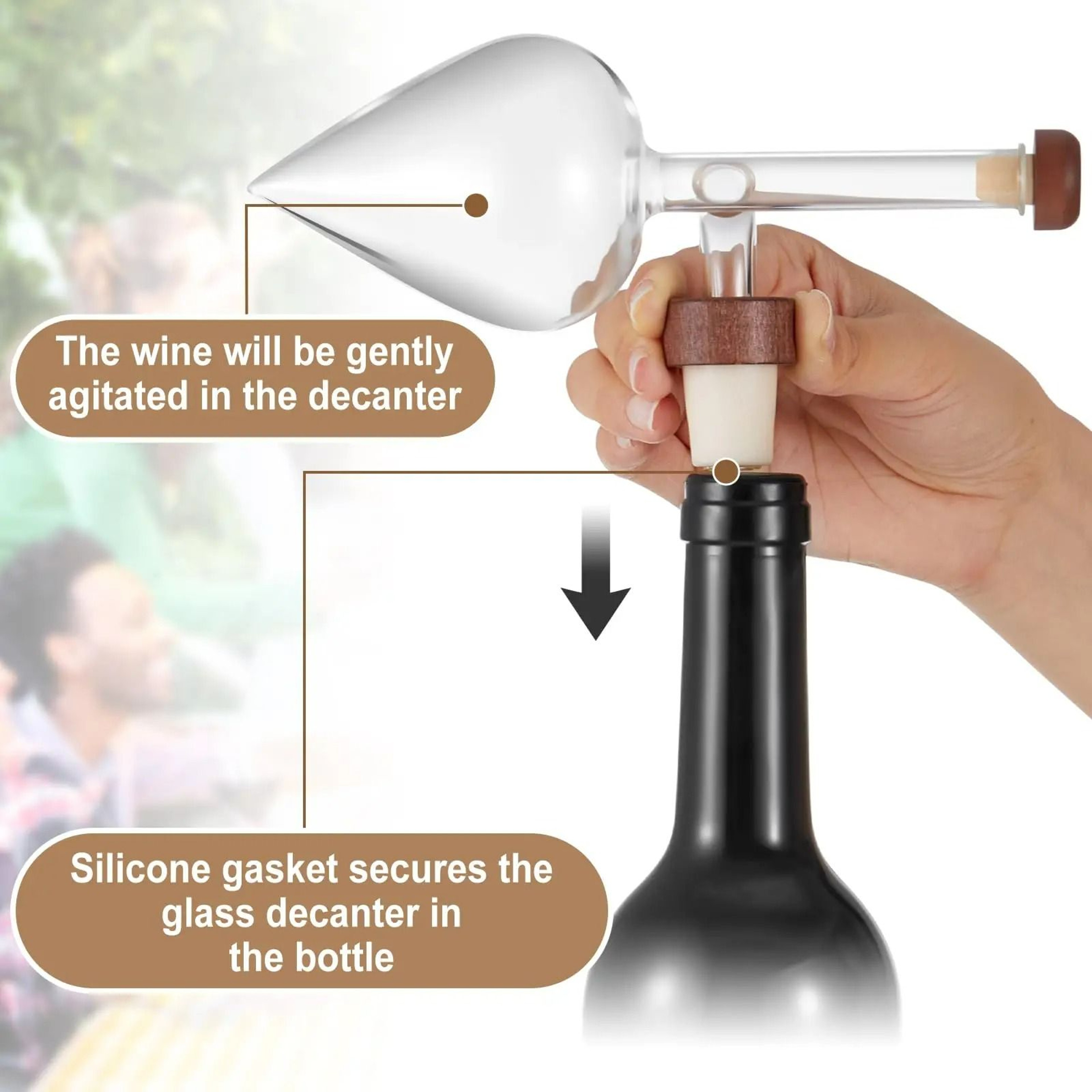VinoFlow Wine Aerator Pourer 2
