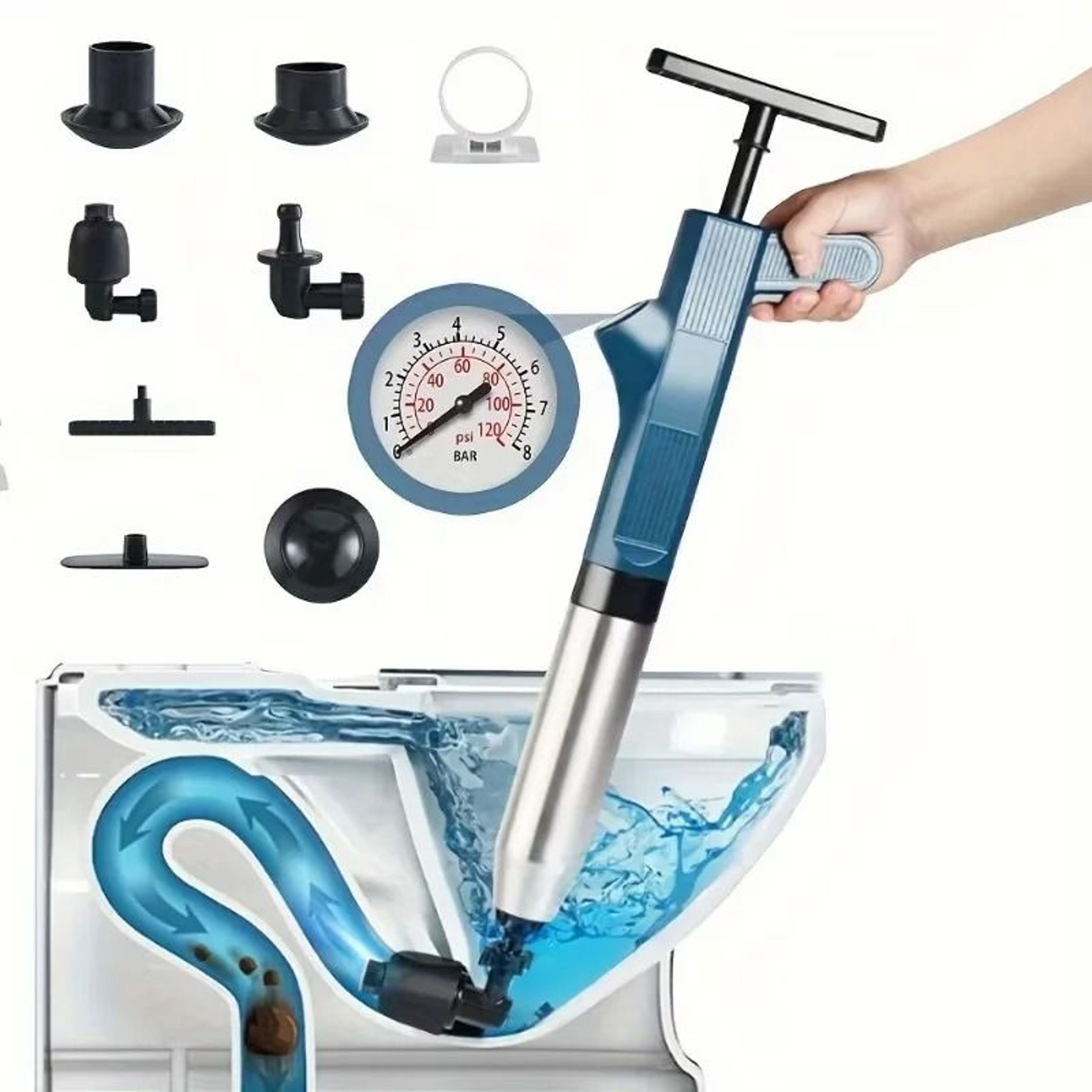 DrainForce Pressure Plunger Kit 1