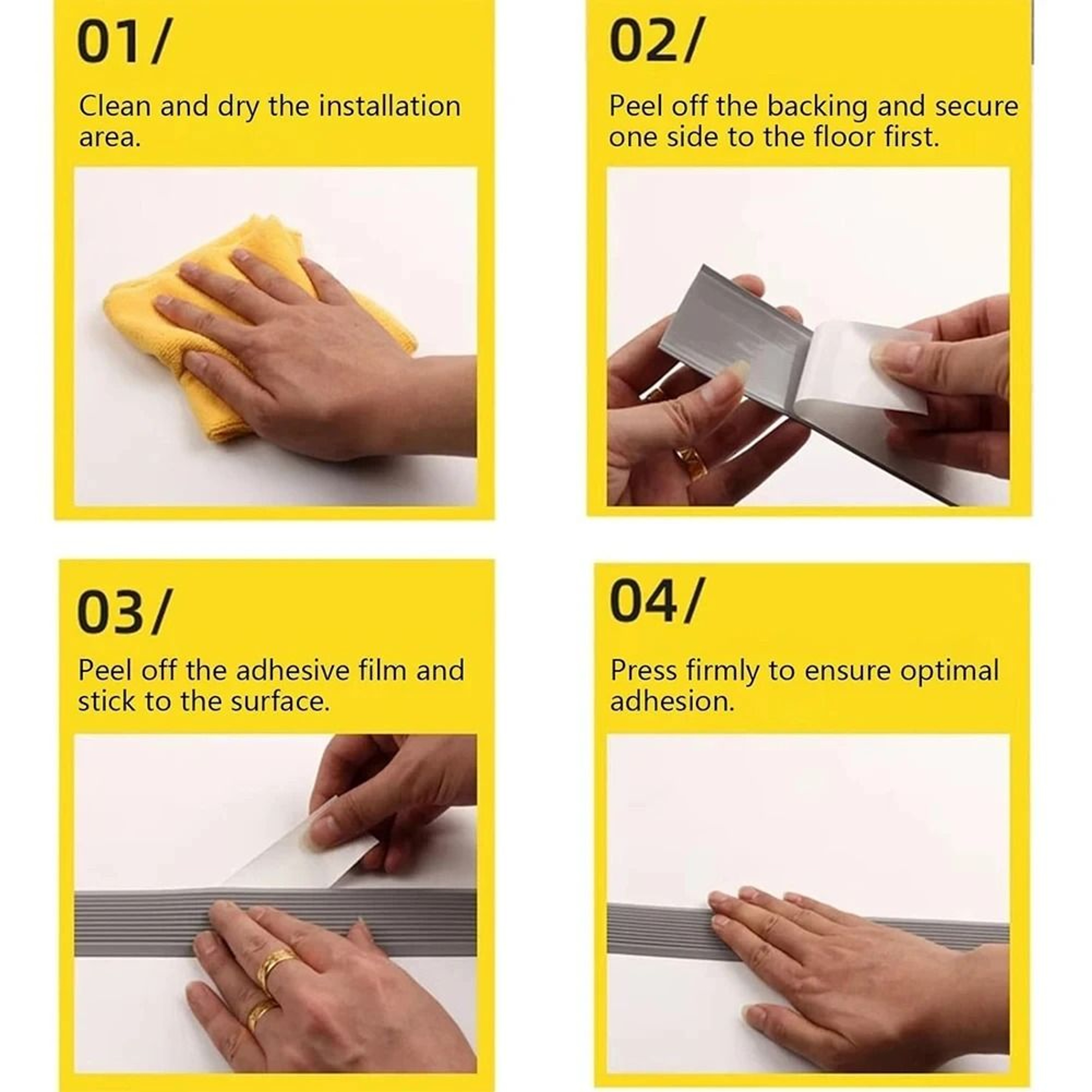 StepGrip Anti Slip Stair Strips 4