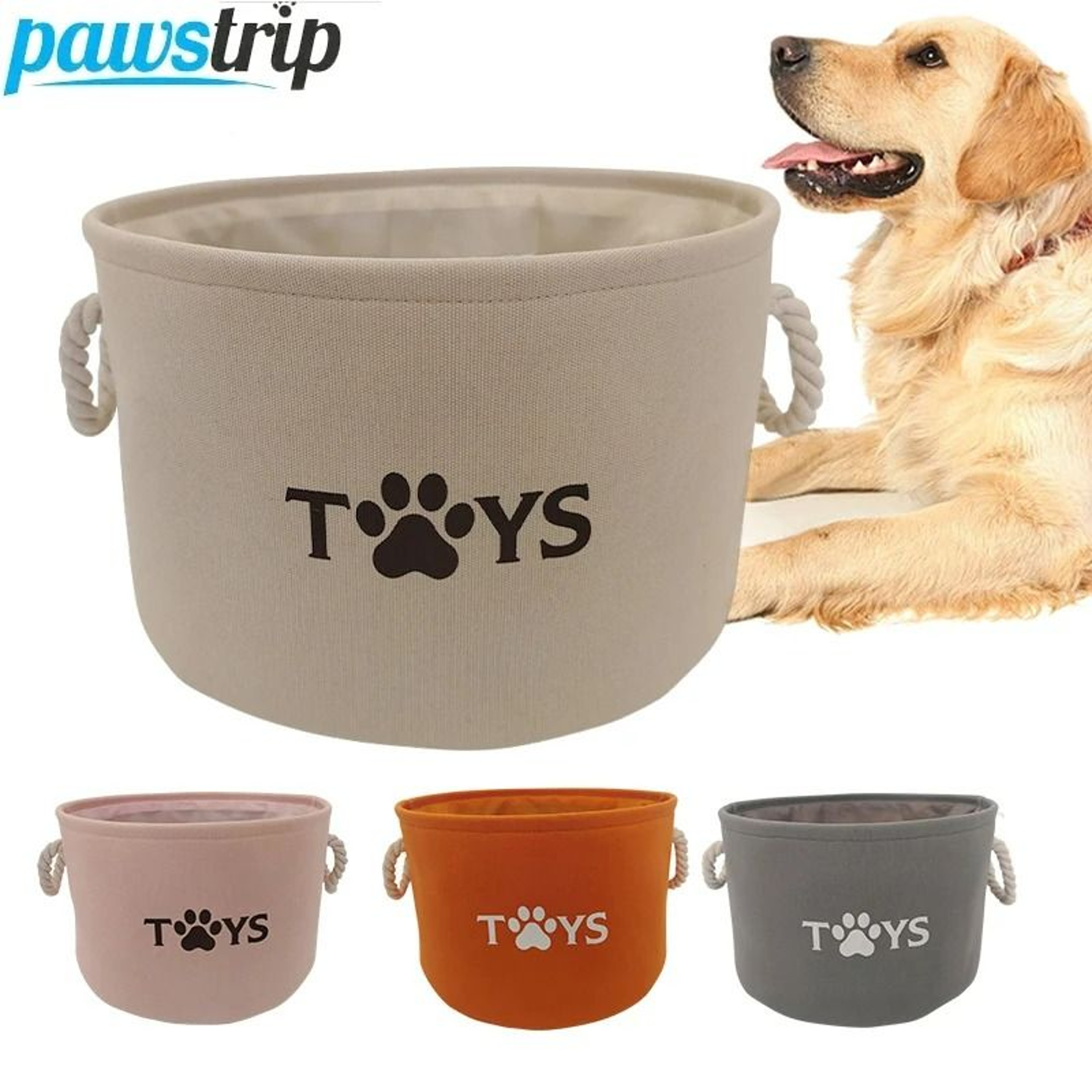 PawNest Pet Toy Basket 0