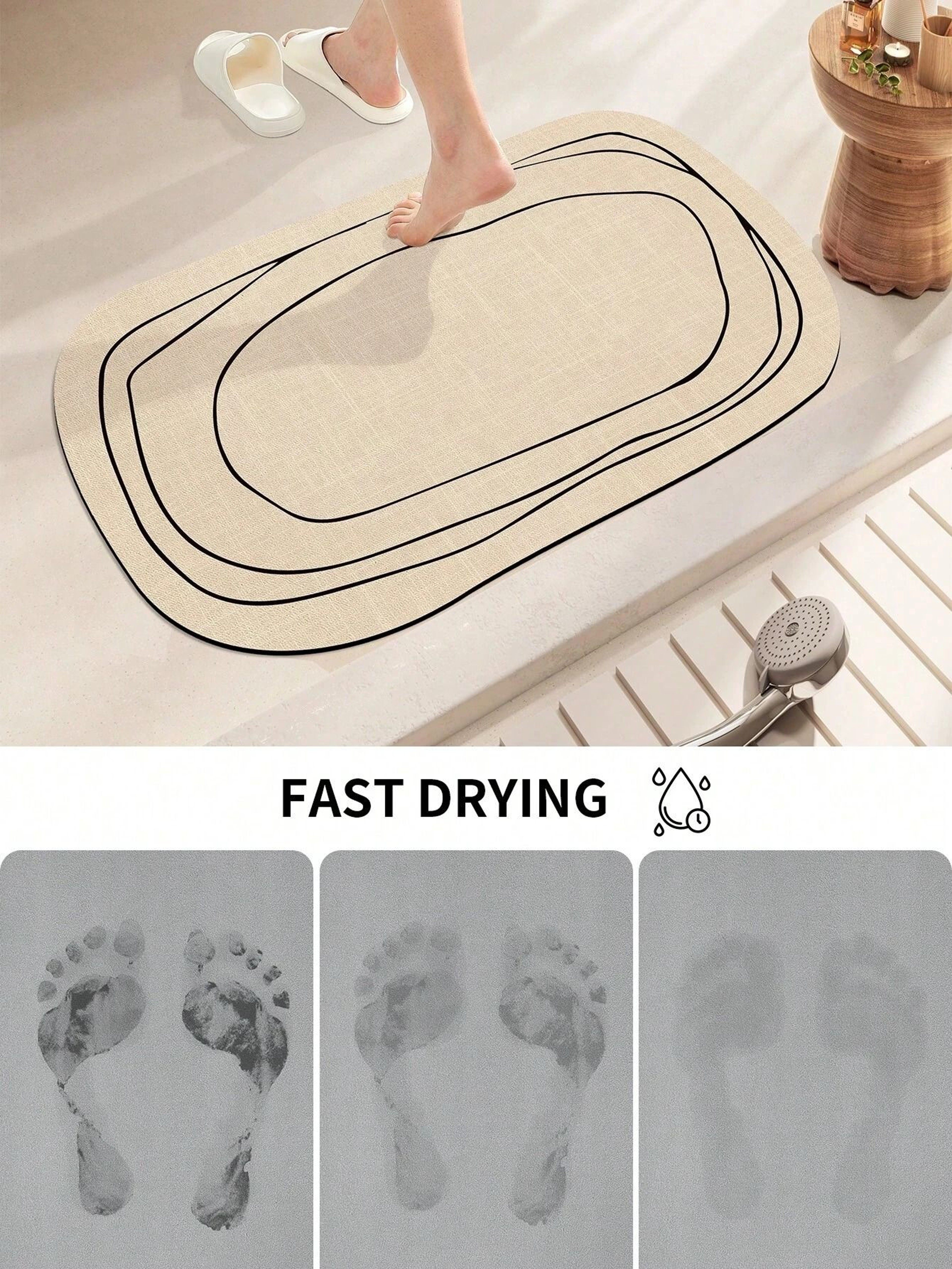 DryStep Geometric Bath Mat 6