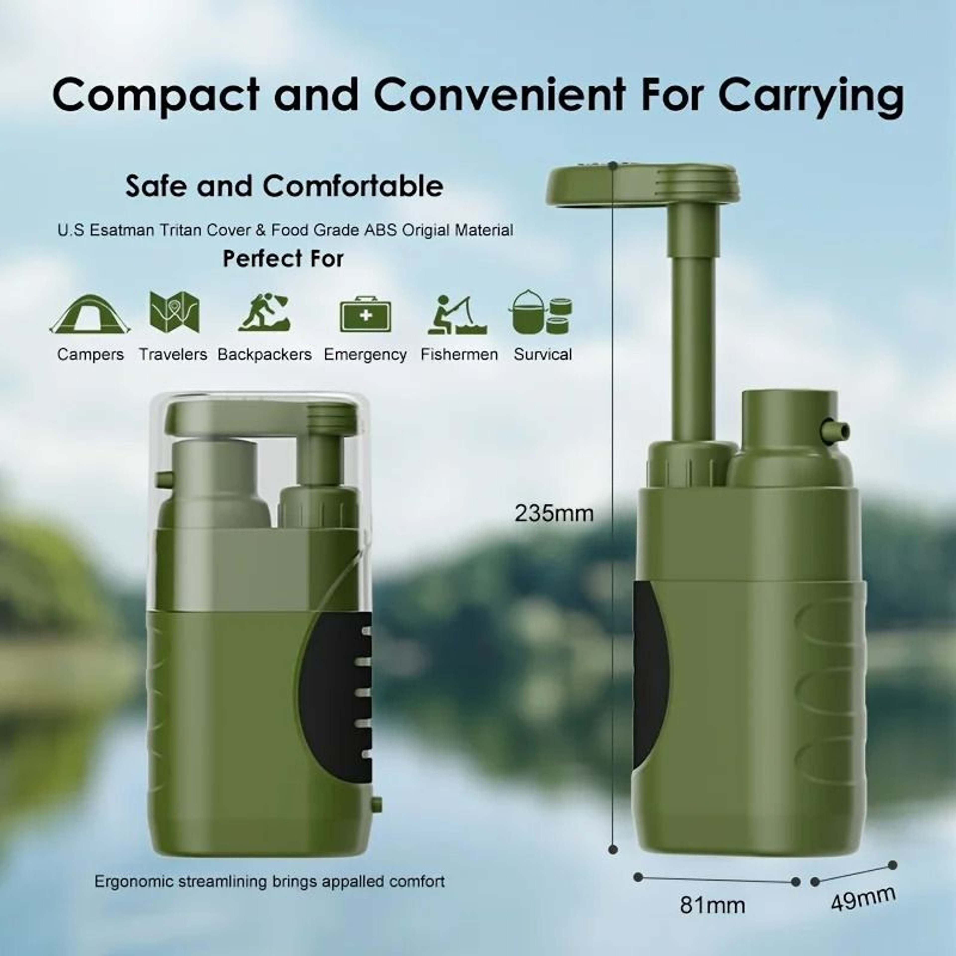 AquaTrail Portable Water Filter Pump 1