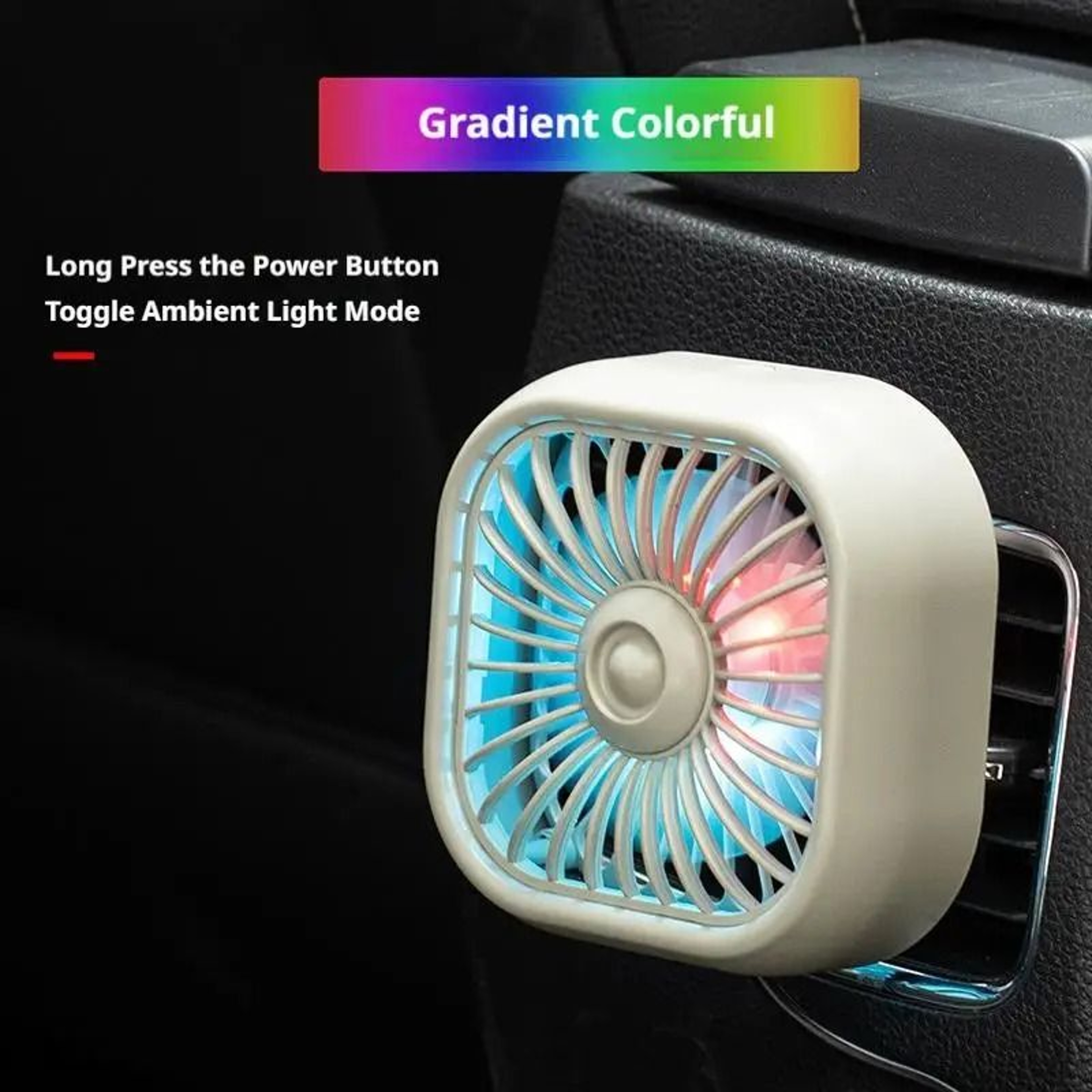 BreezeGlow LED Car Fan 3