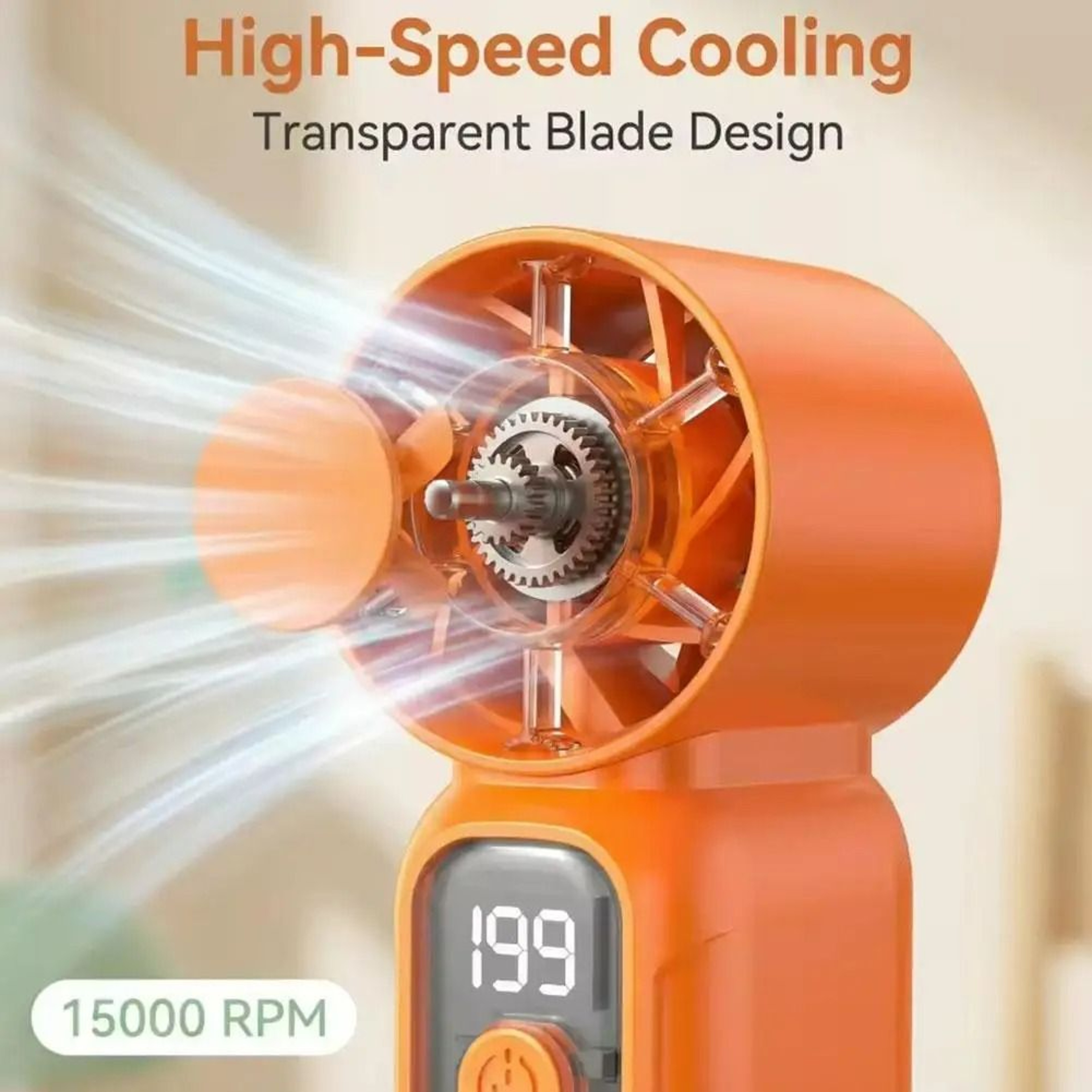 ChillPulse 5Speed Handheld Fan 2