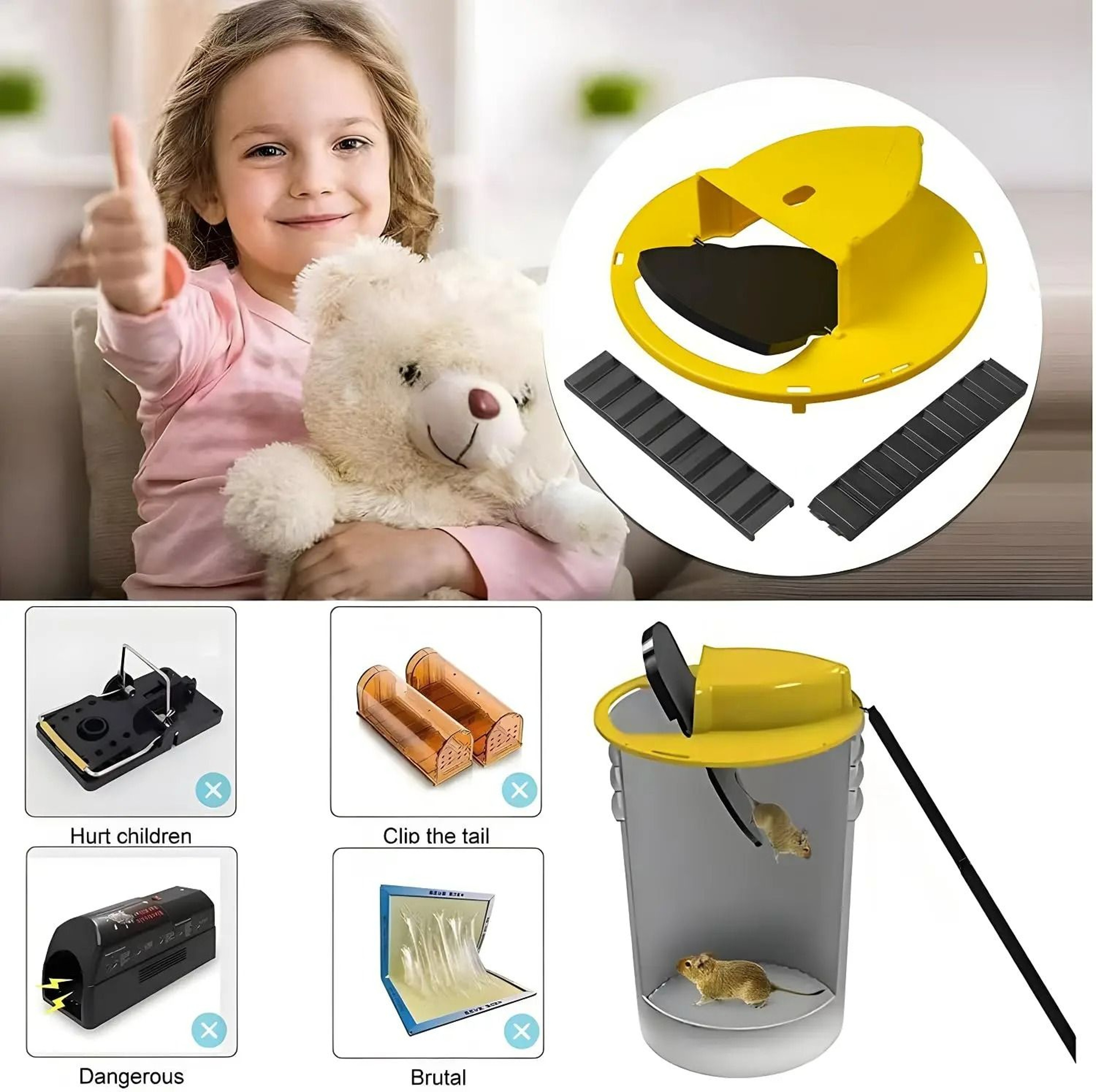 RodentDrop Bucket Trap Lid 2