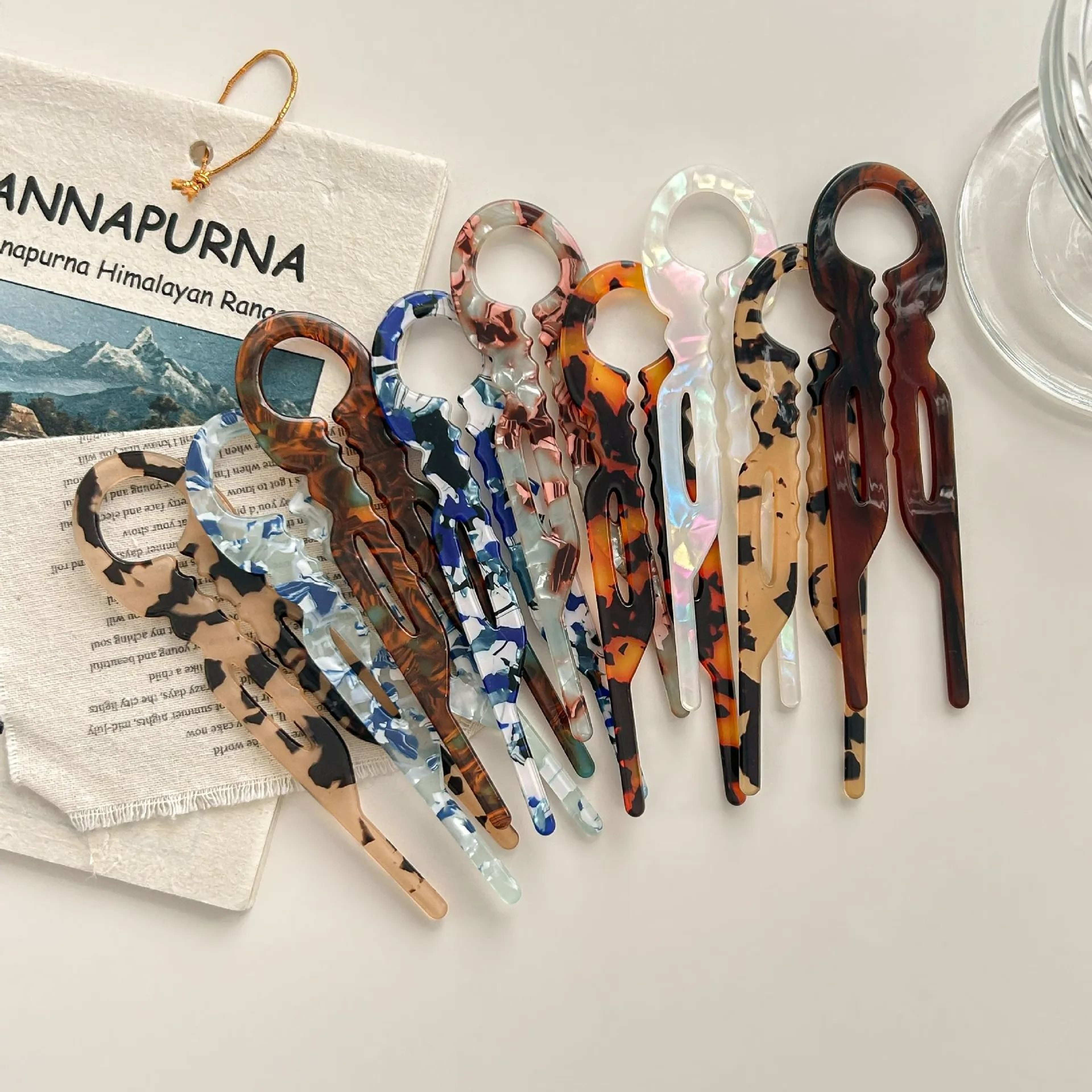 RibbonArc Acetate Hair Fork 4