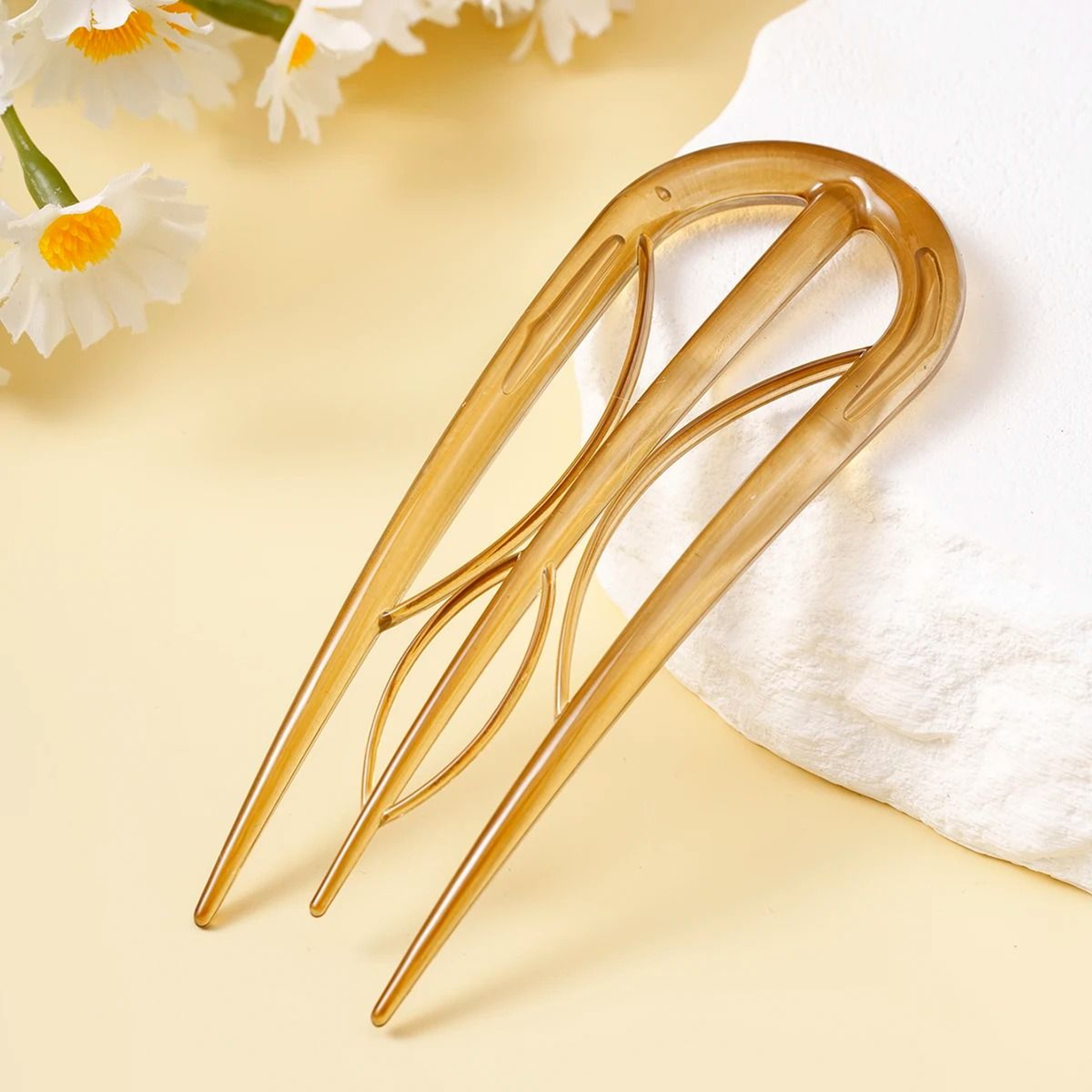 LeafCurve Acetate Hair Fork 13