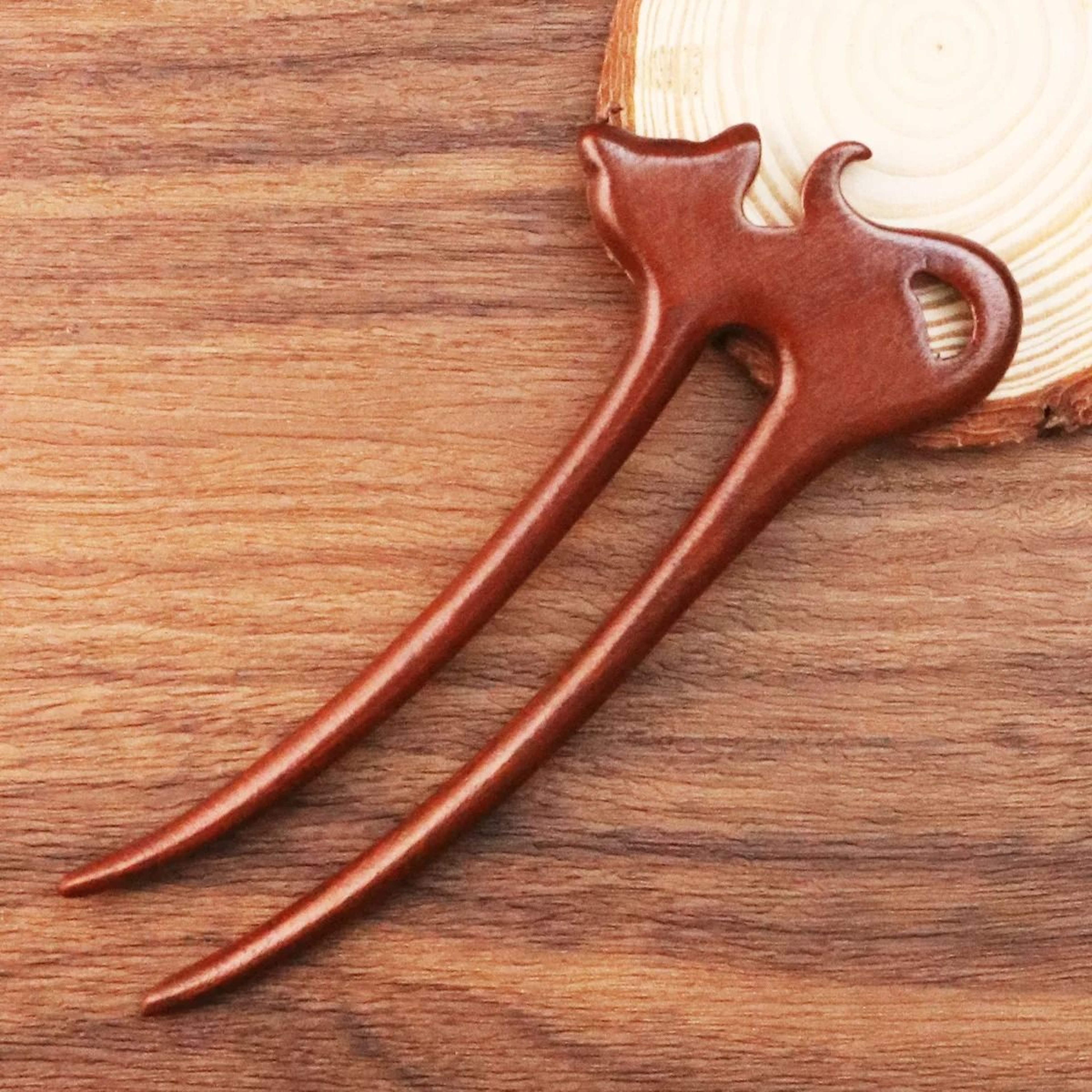 WhimsyWood U Shape Hair Fork 8