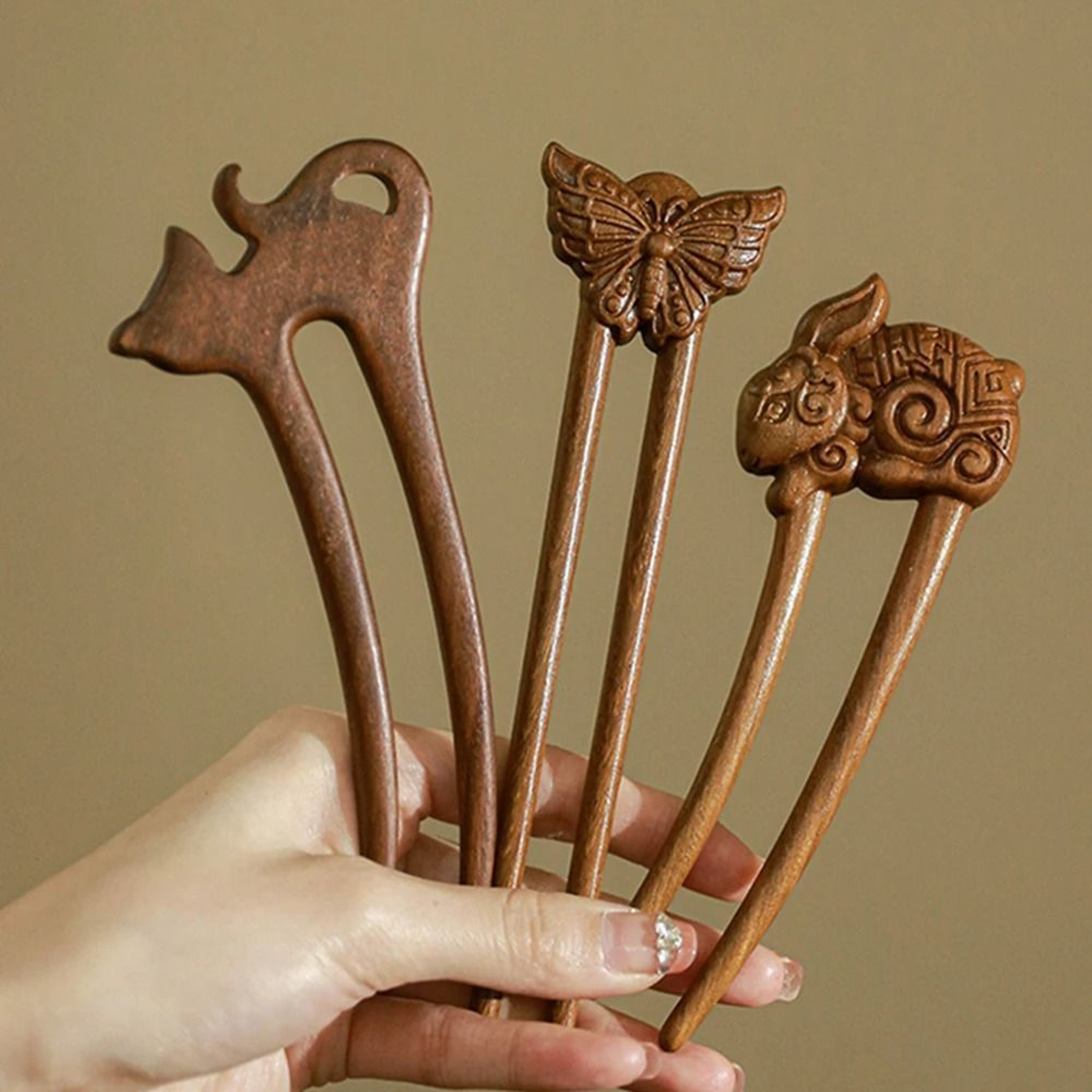 WhimsyWood U Shape Hair Fork 2