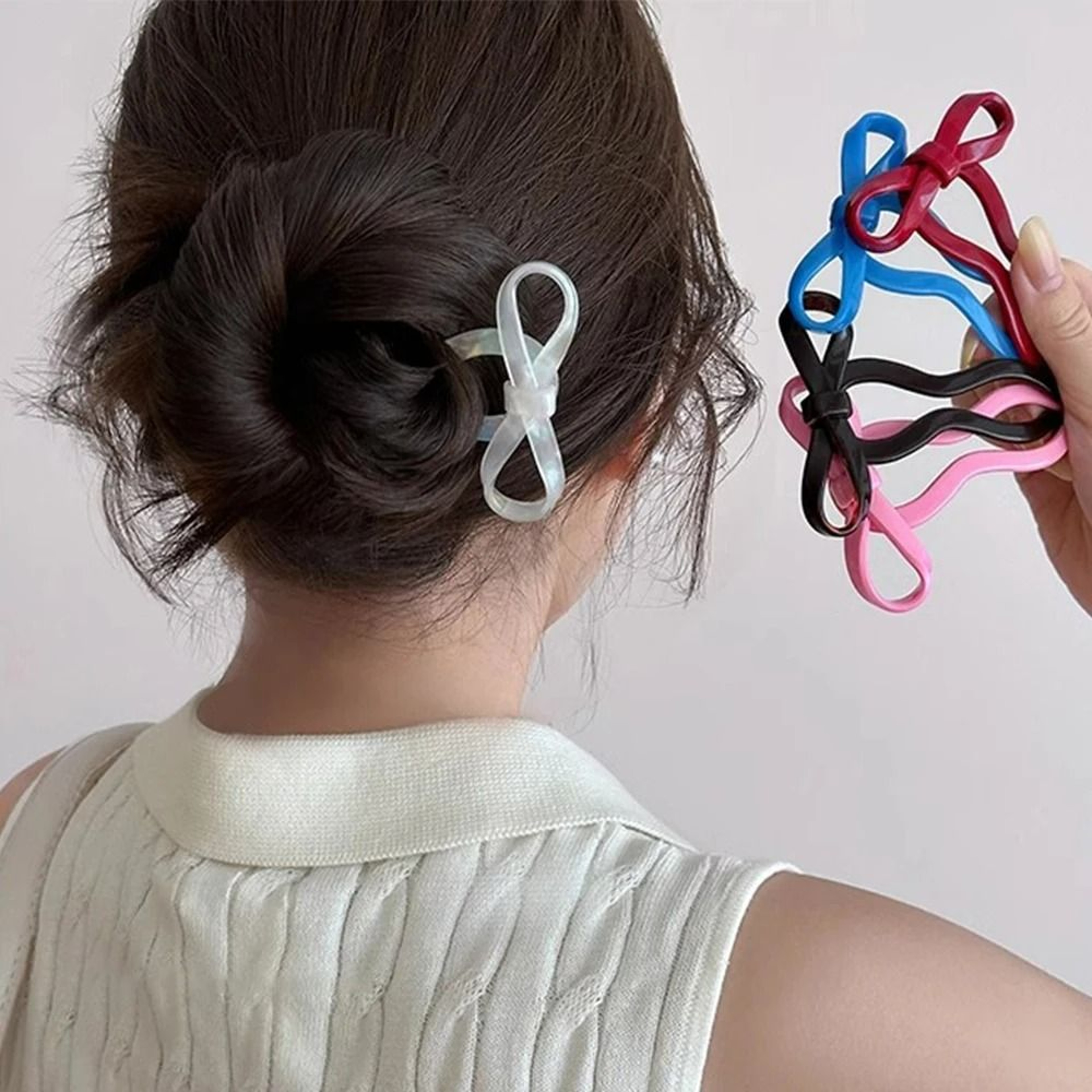 RibbonGlow Acrylic Hair Fork 2