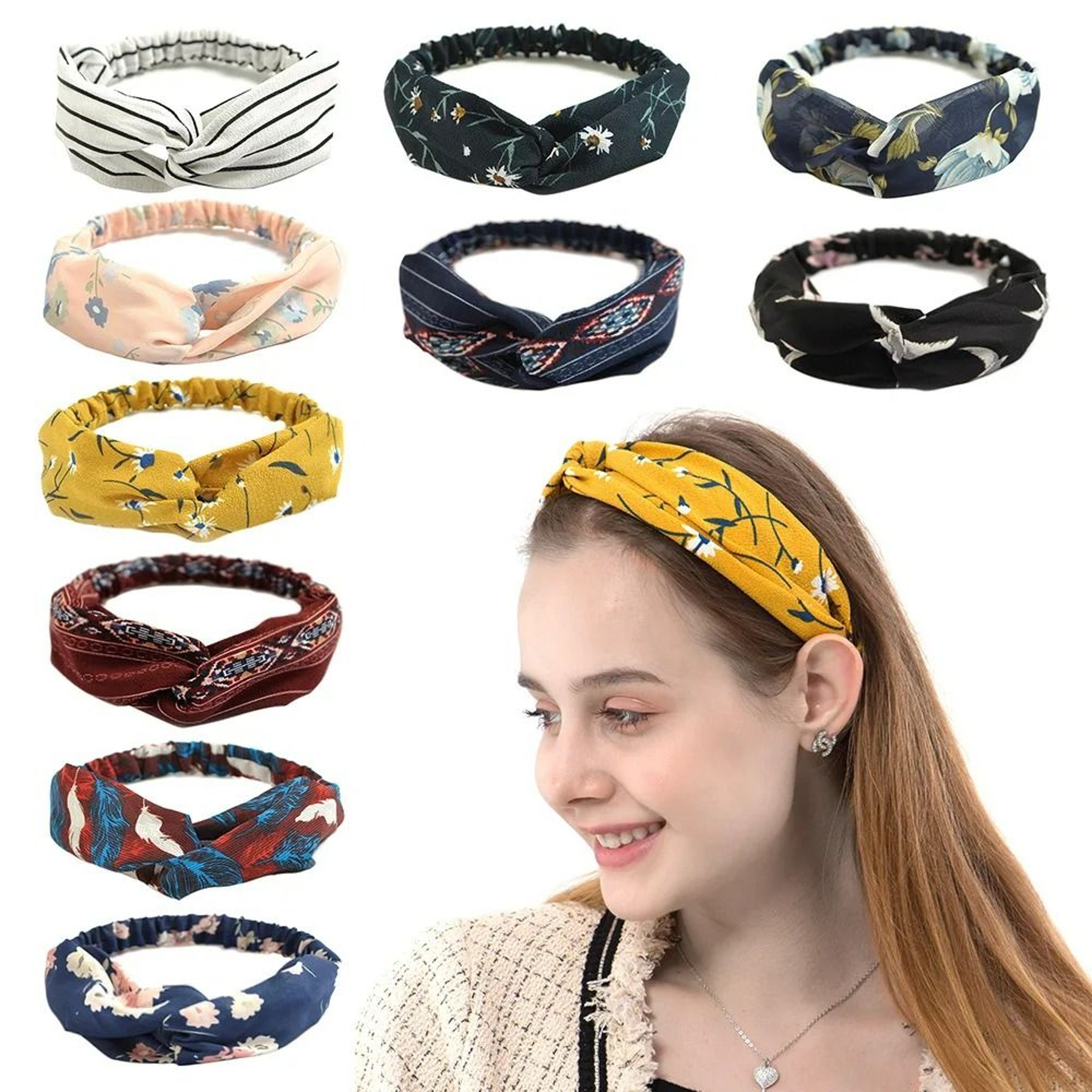 BohoBloom Cross Turban Headband 3