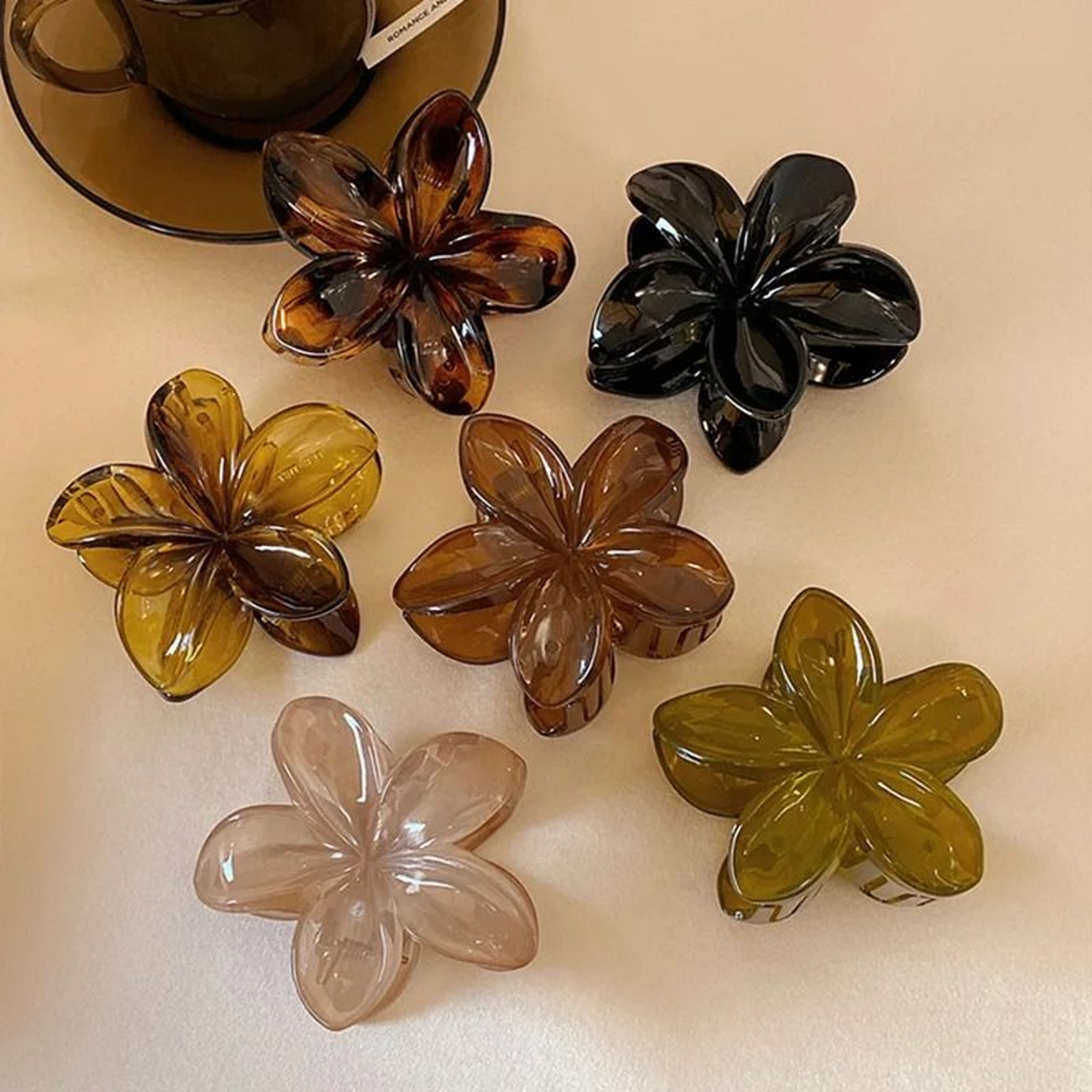 PlumeriaBloom Large Hair Claw 10