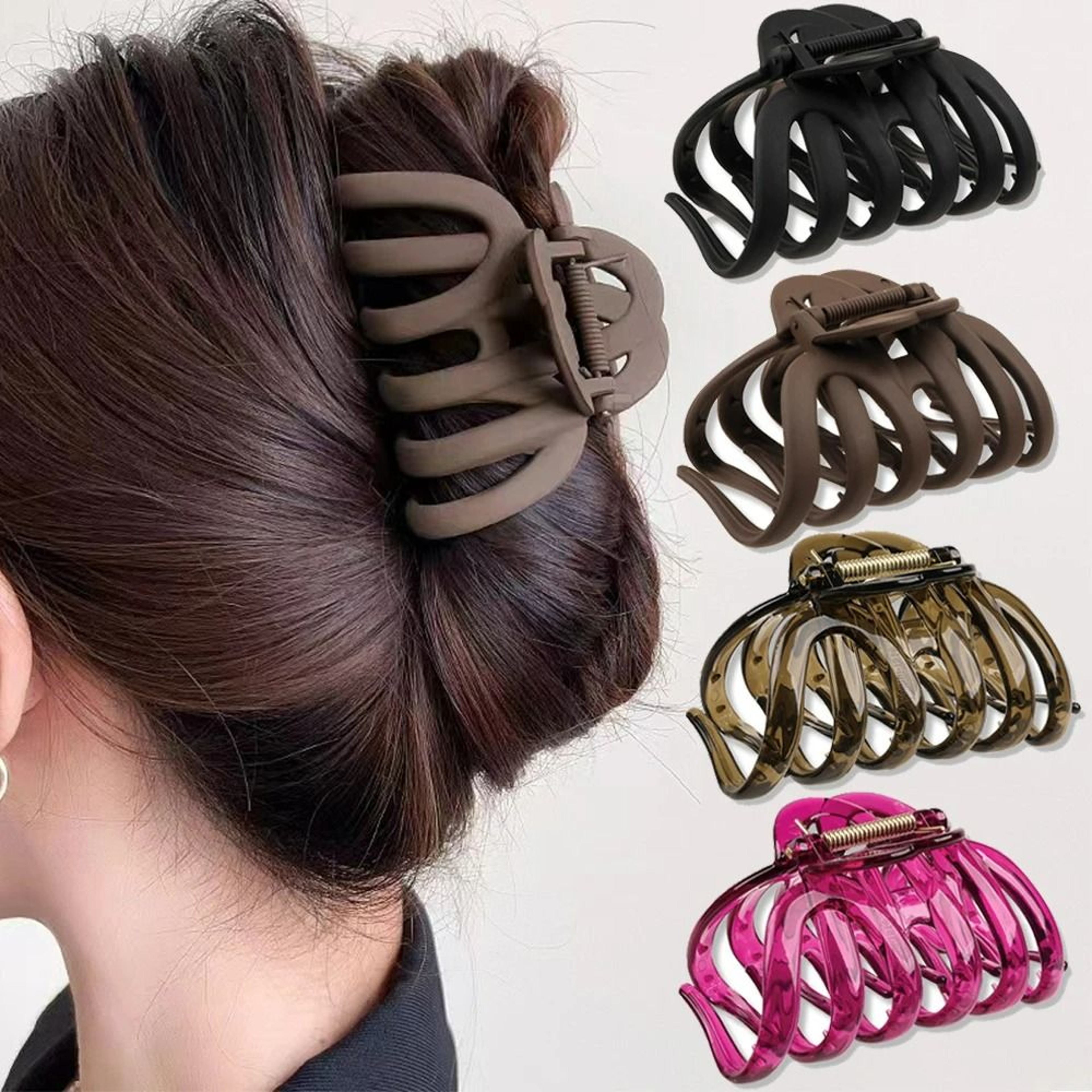 ClearCurve Large Acrylic Hair Claw 0