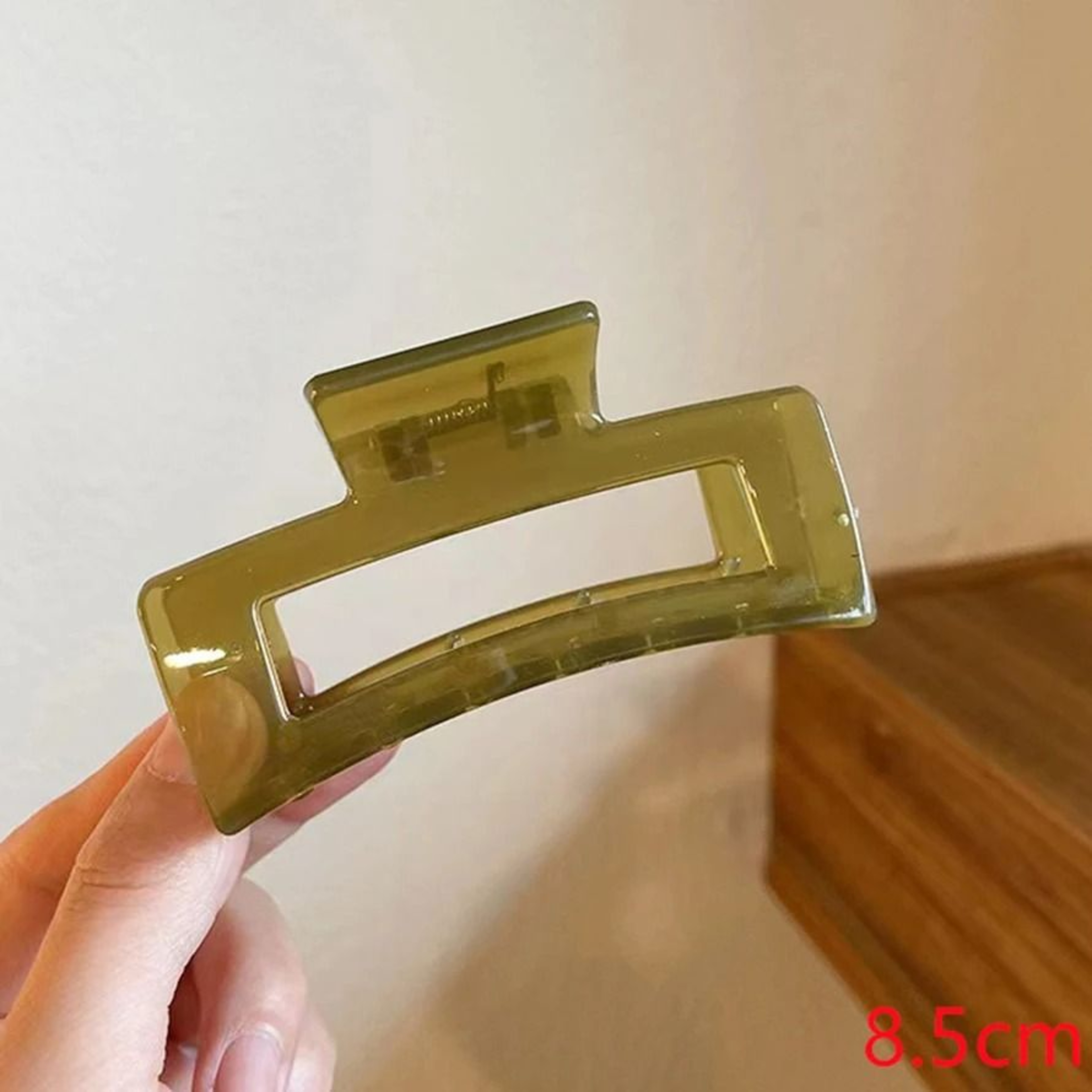 CrystalGrip Transparent Hair Claw 15