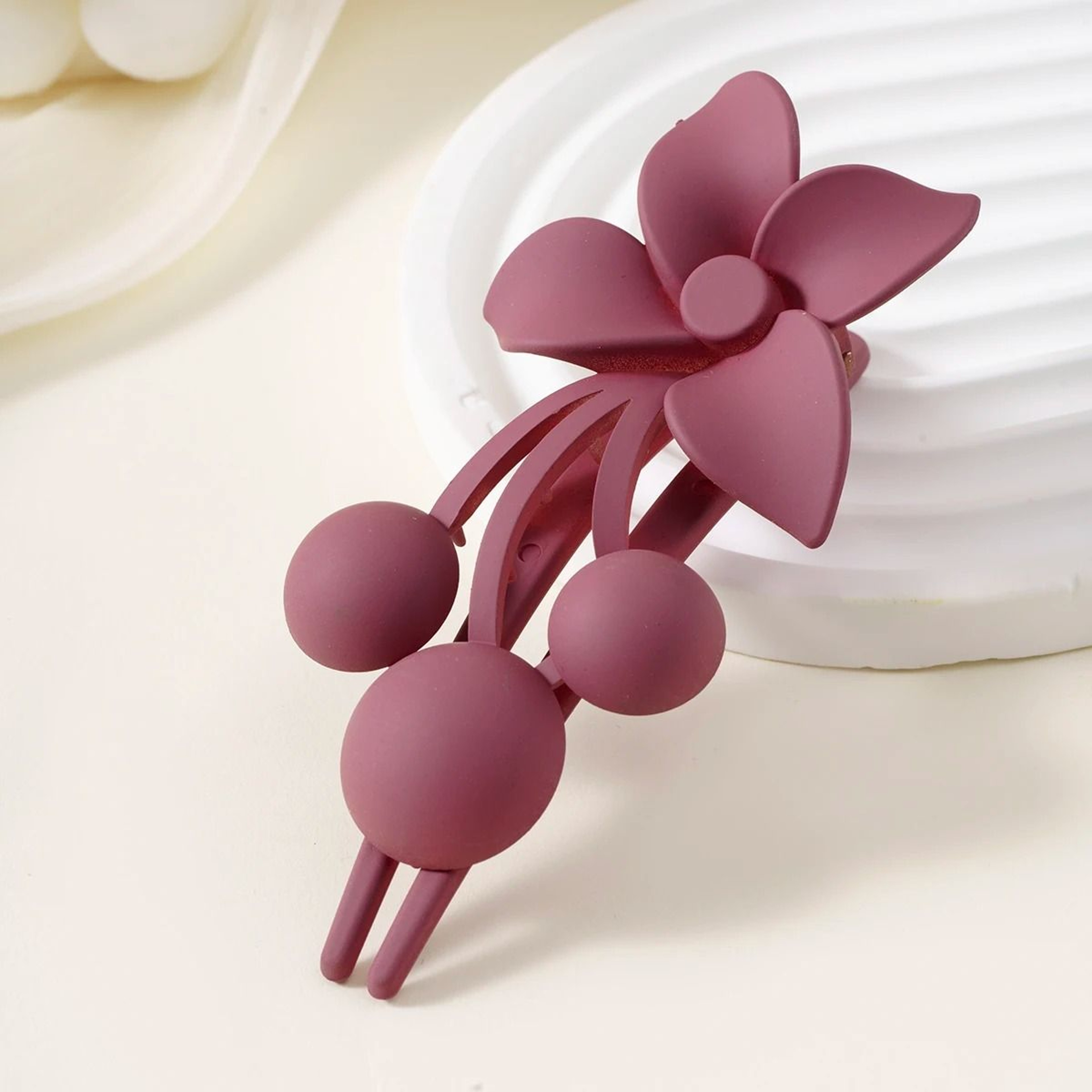 FrostBloom Flower Hair Claw 7