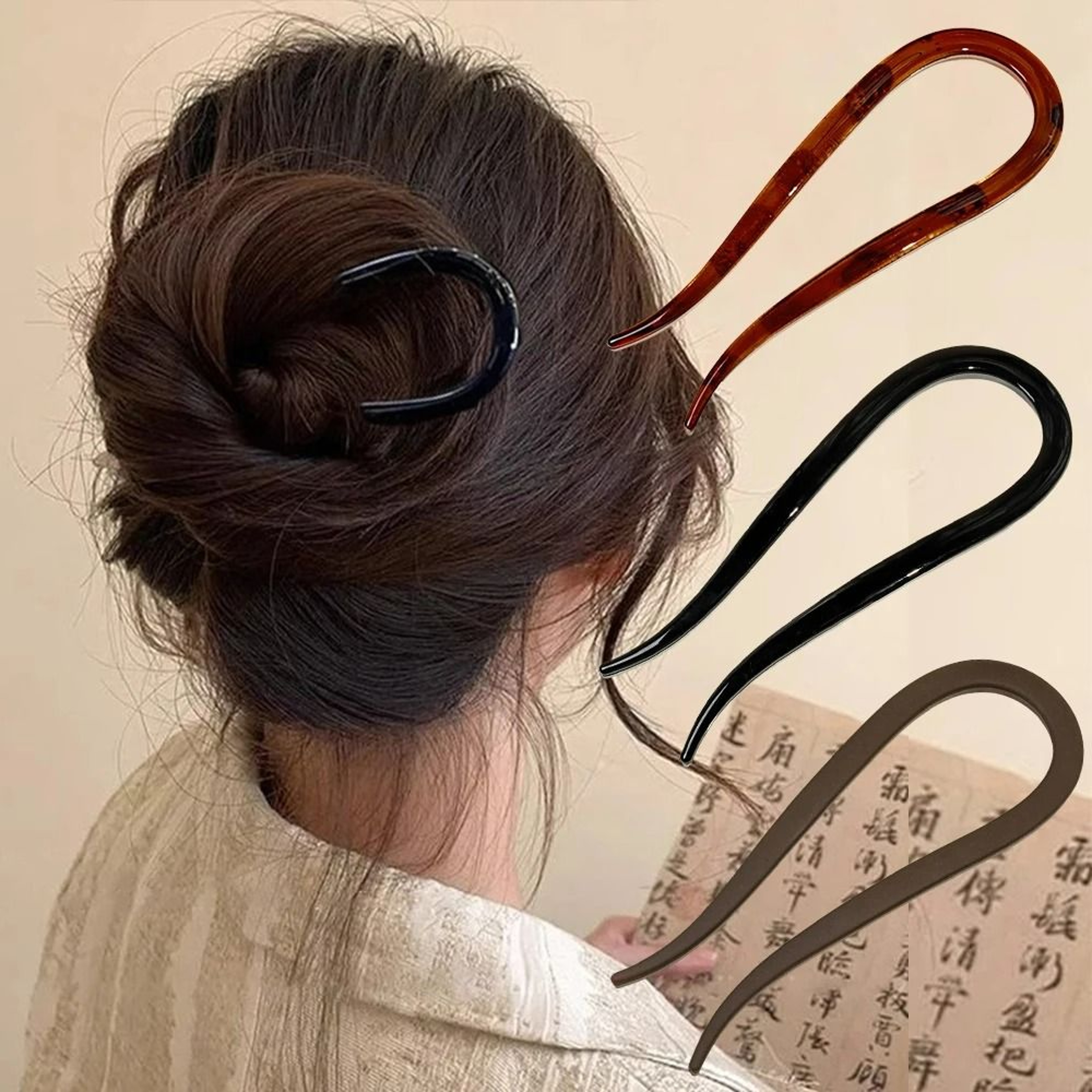Velora Matte UShaped Hair Fork 0