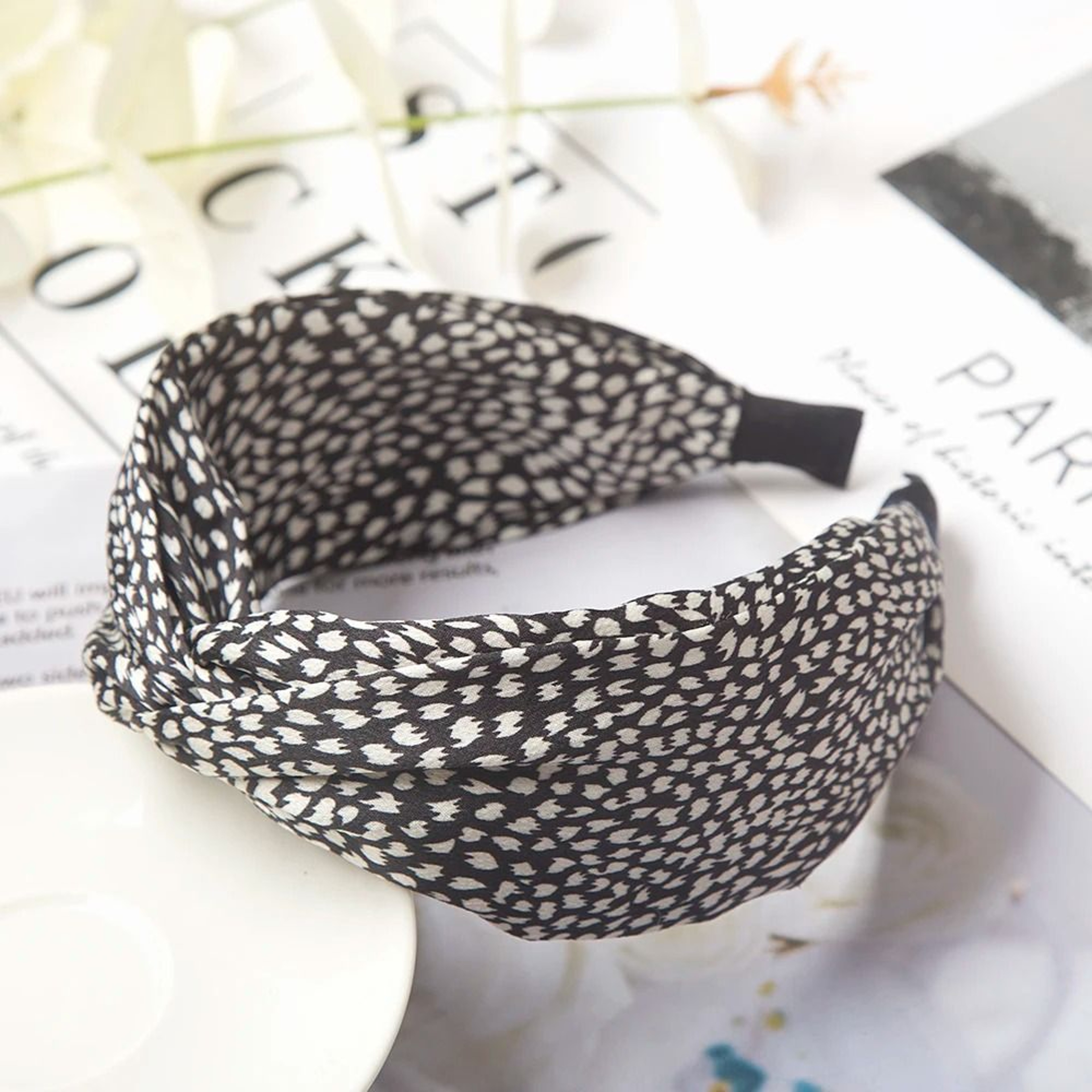 WildKnot Leopard Cross Headband 16