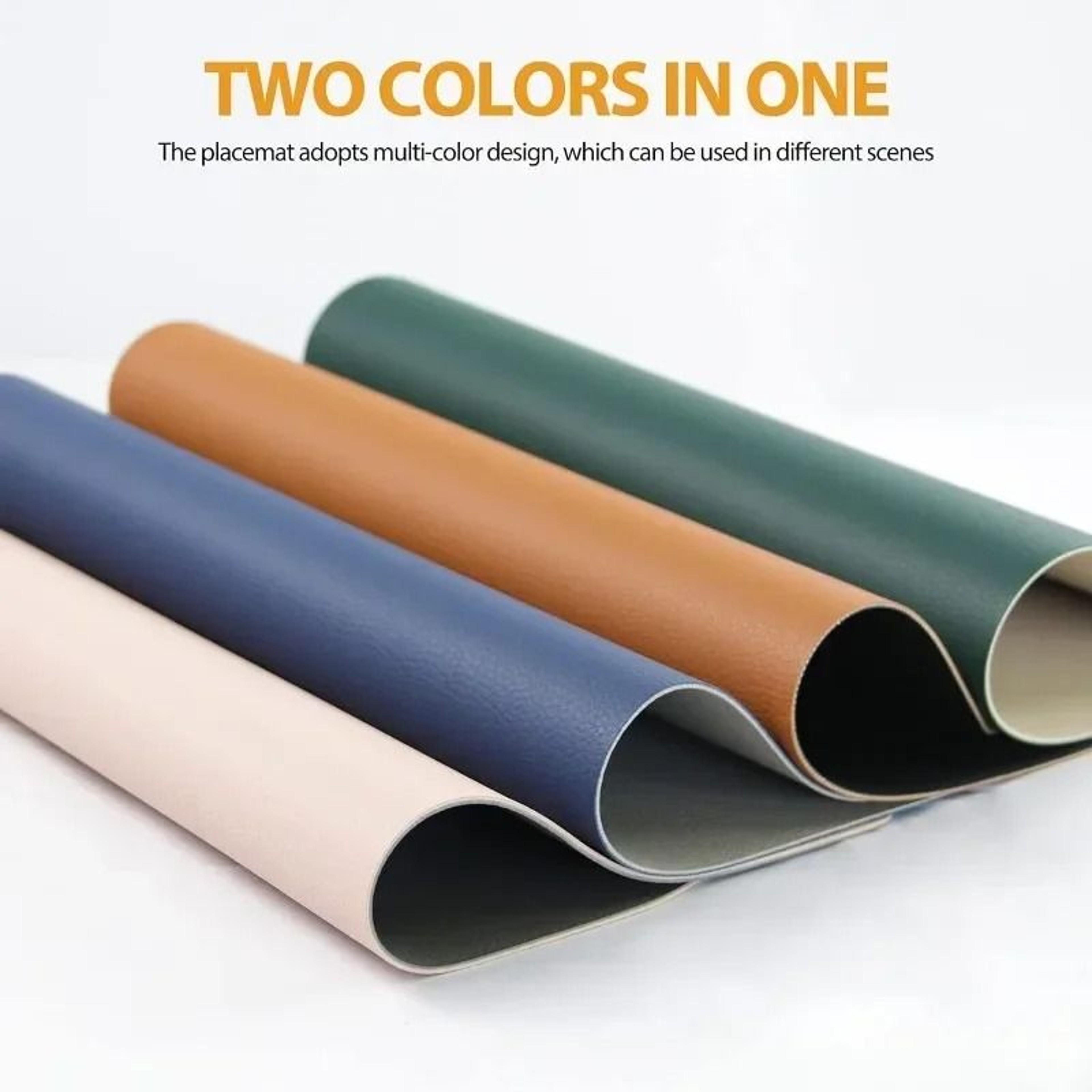 DuoTone Leather Dining Placemats 3