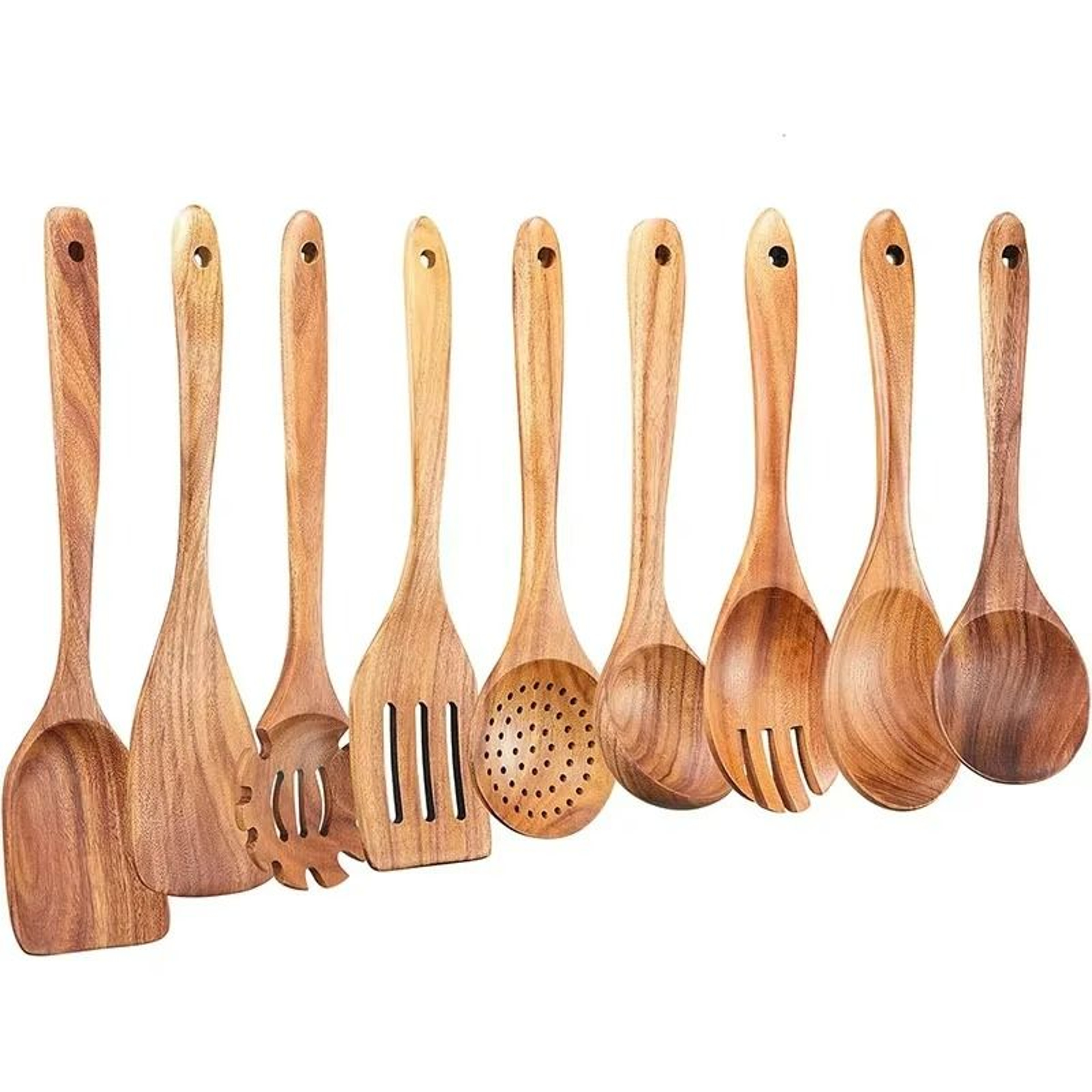 TeakCraft 10 Piece Utensil Set 9
